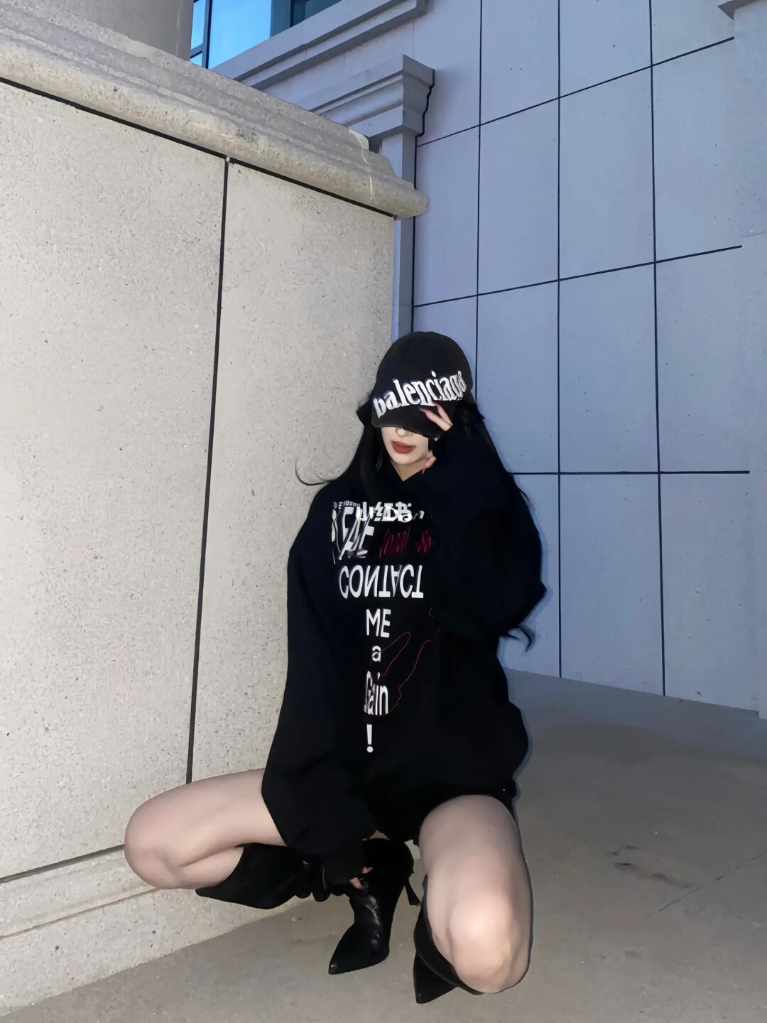 All black