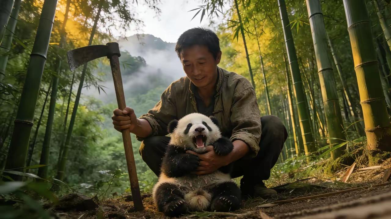 四川村民上山挖笋，听见草丛里传来“嘤嘤”声！凑近一看，竟是只大熊猫宝宝
今天刷到