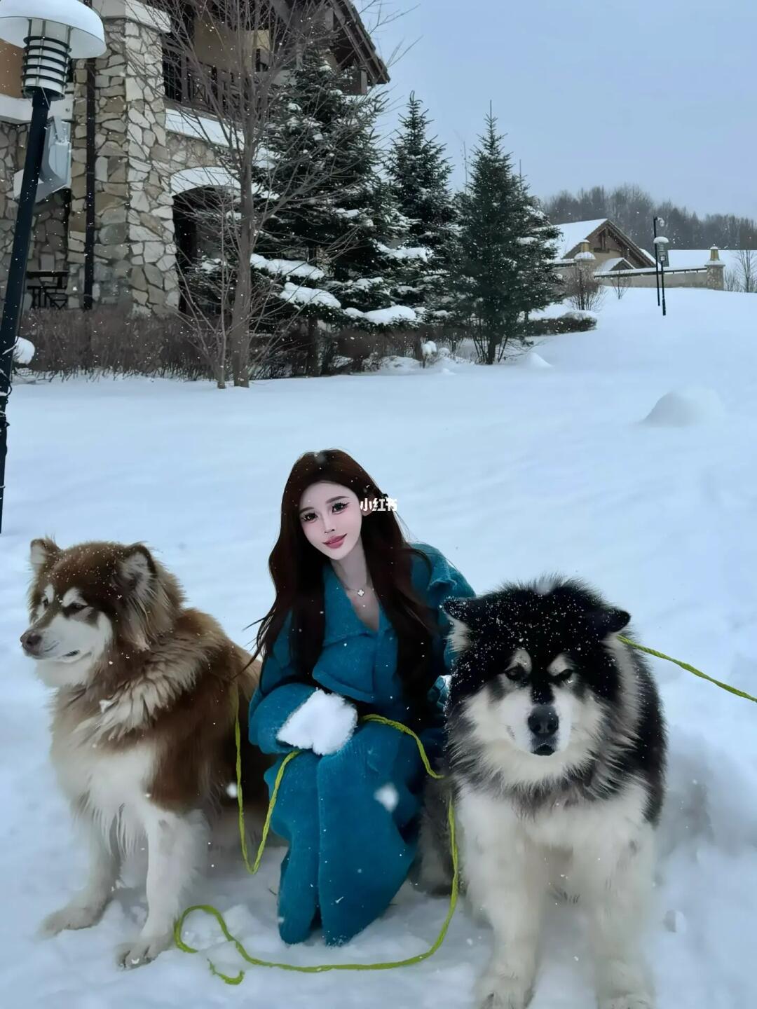 雪地小狗～ 🐶