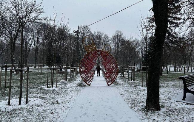 基辅下雪了，大地白雪皑皑