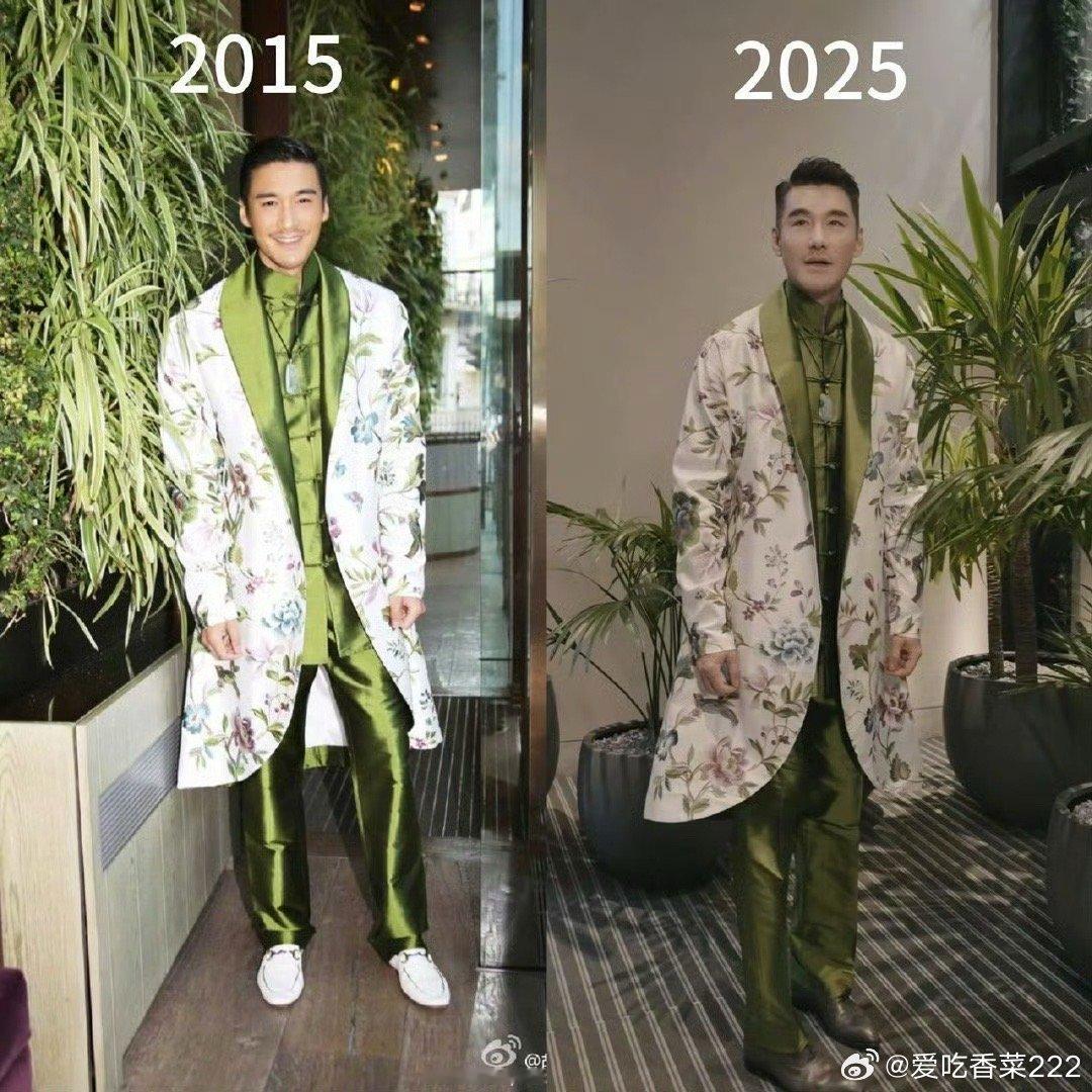 胡兵同一件礼服10年前后对比 不是我说哥咱也太念旧了吧 这一件衣服也是陪伴了这么