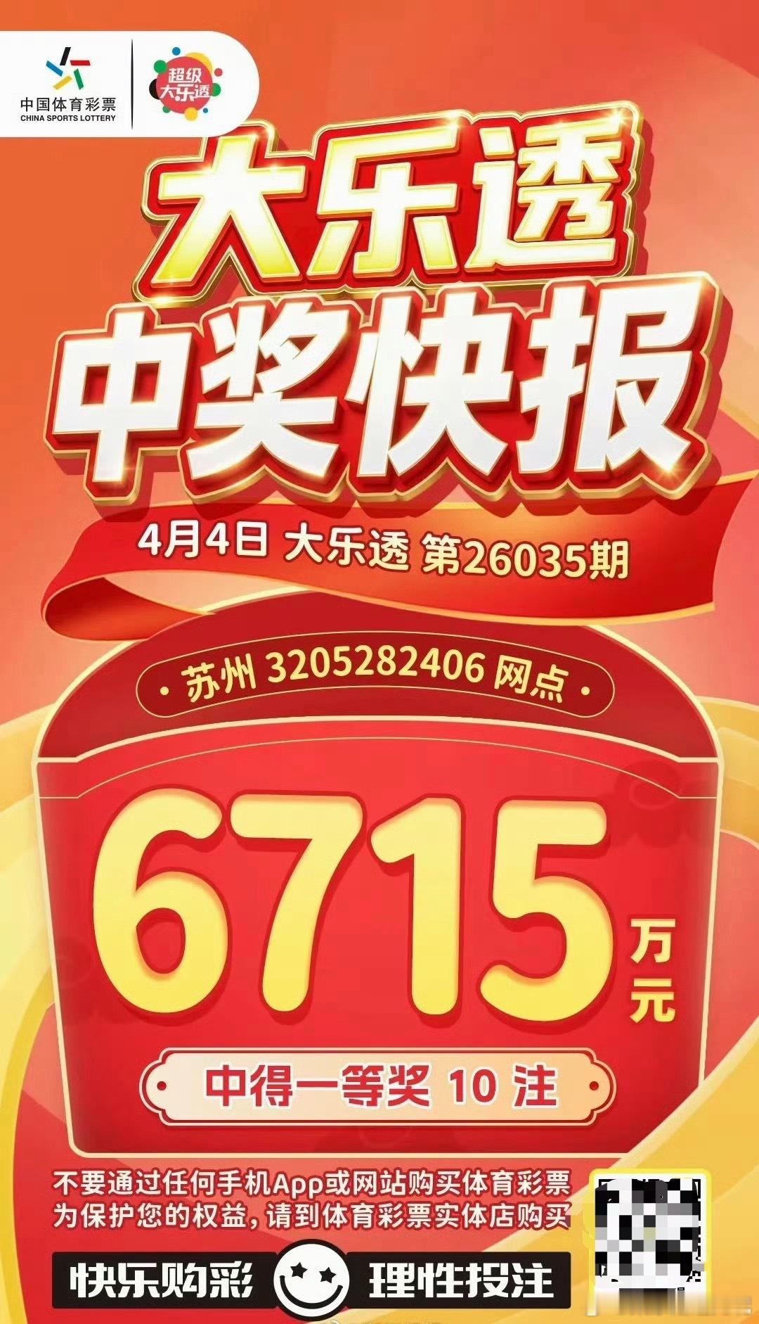 苏州穿厂服男子20元中6715万这就是所谓的命中注定吧？20元中6715万彩票店