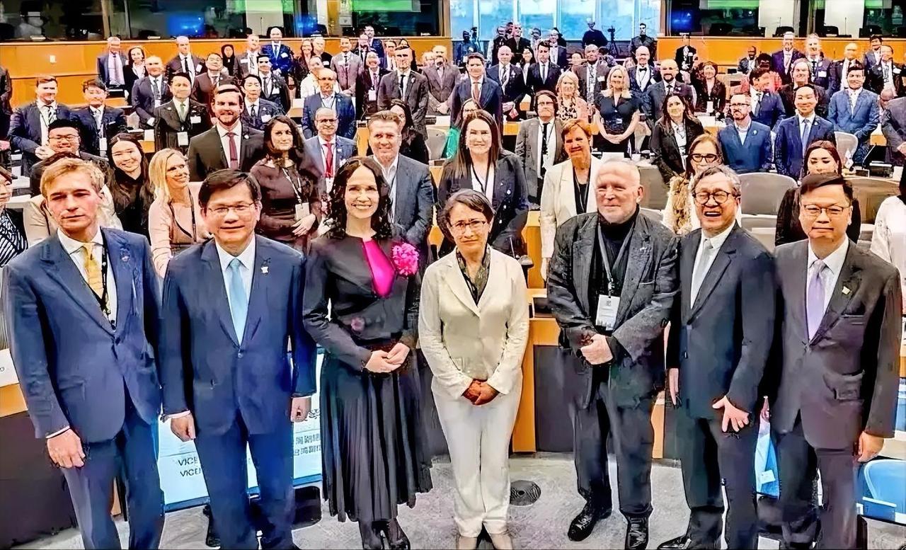 萧美琴这些“台独”顽固分子真是既可悲又滑稽

台湾那个萧美琴窜访欧洲，被一群不知