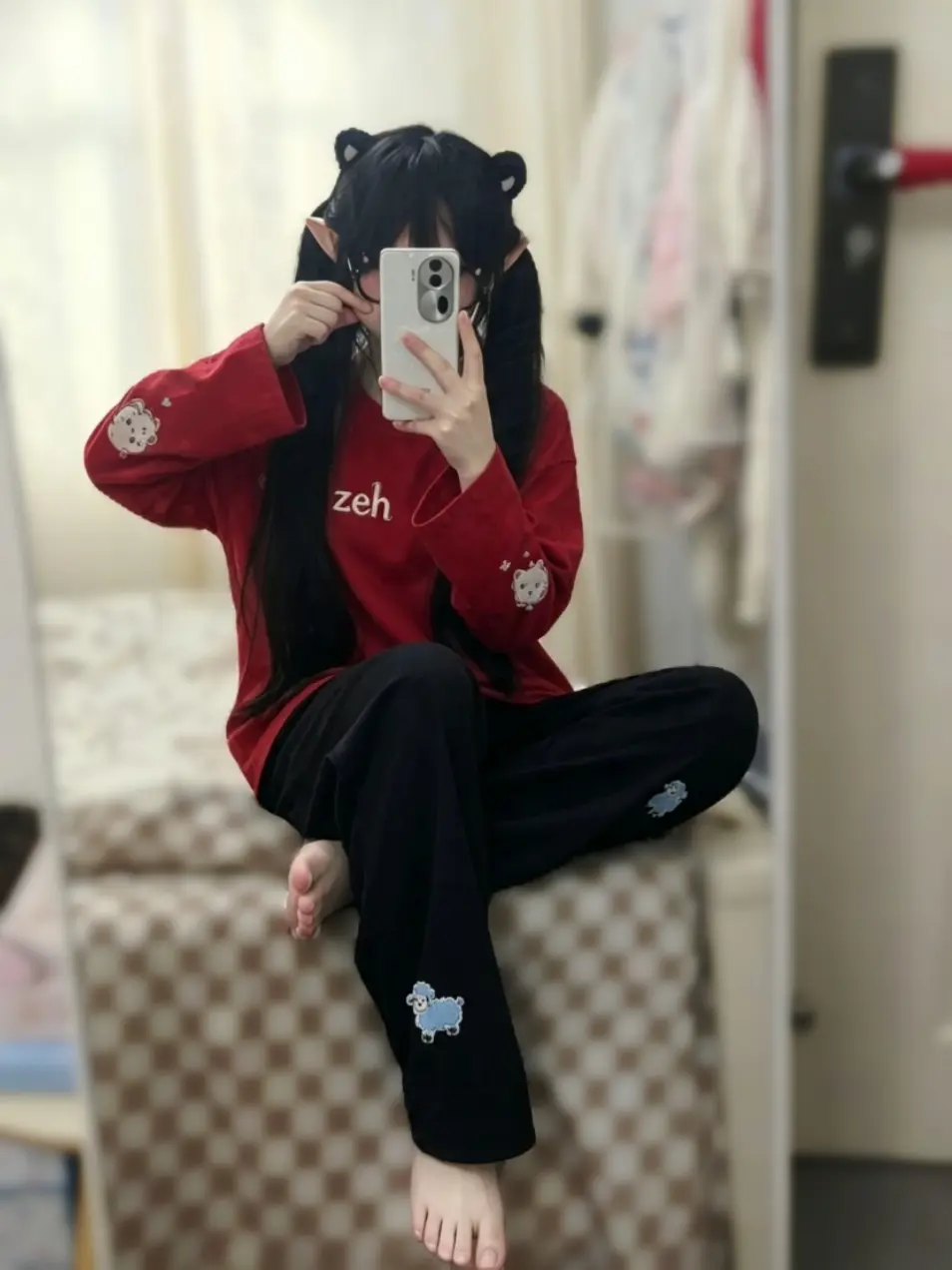 甜妹 ootd ootd穿搭 天天开心 ai滤镜