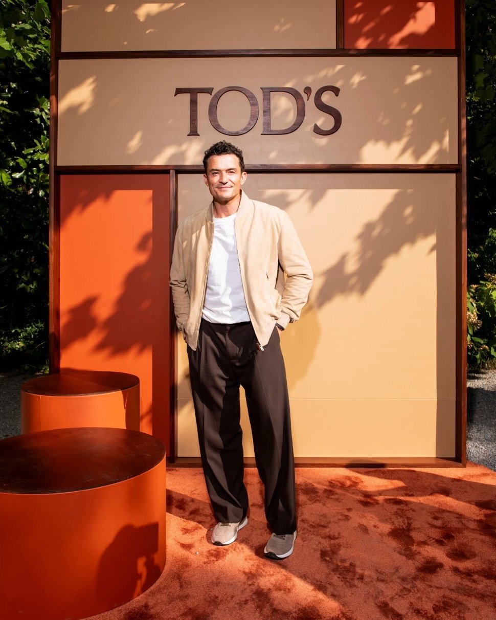 Orlando Bloom 21日米兰时装周 Tod’s秀场 