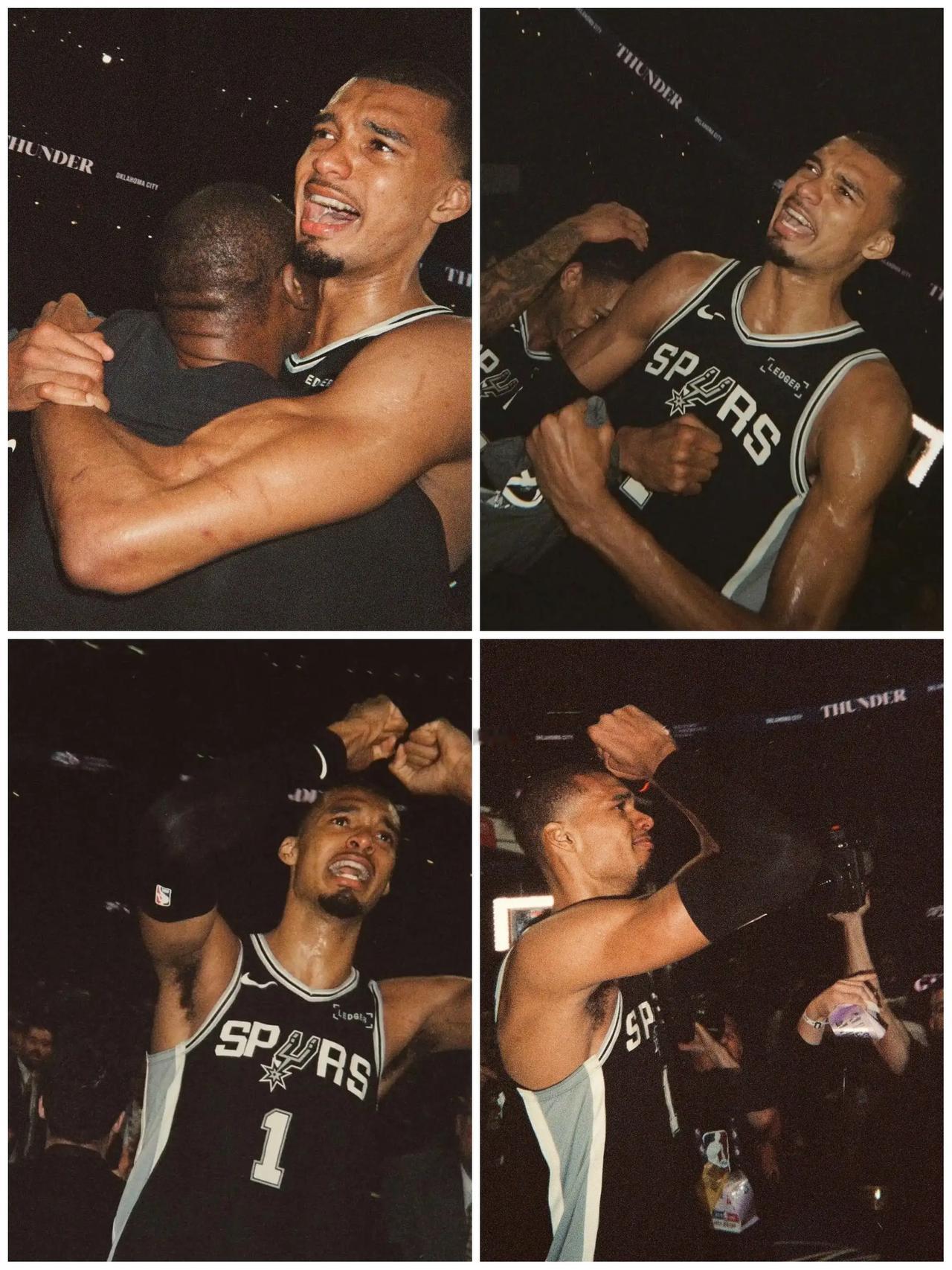 NBA官方晒照：这是生涯首次闯入总决赛后的文班亚马
NBA更新官方社媒，放出两张