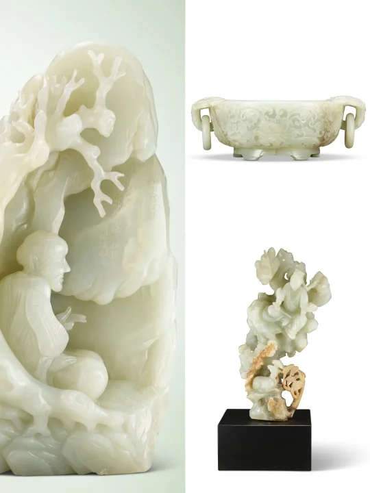 香港佳士得秋拍玉器有漏儿