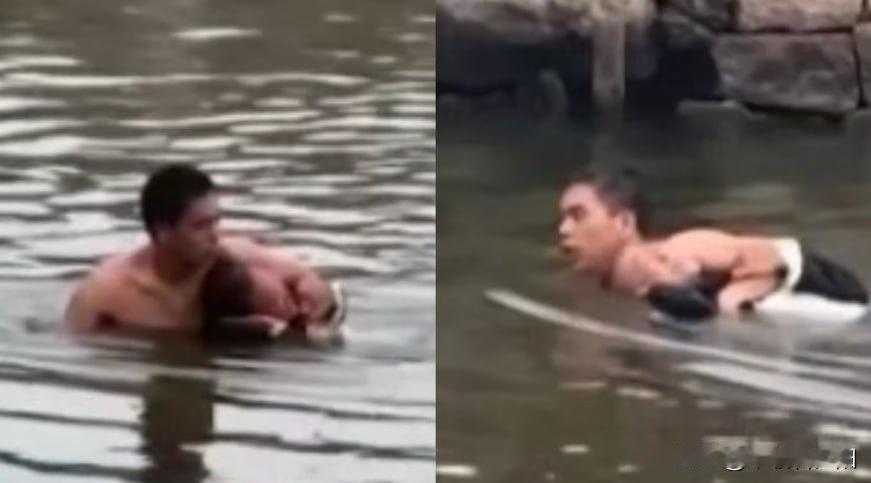 一条河，两段救援，跨越35年的善意从未褪色。近日，浙江乐清市民黄道献在河边打扫时