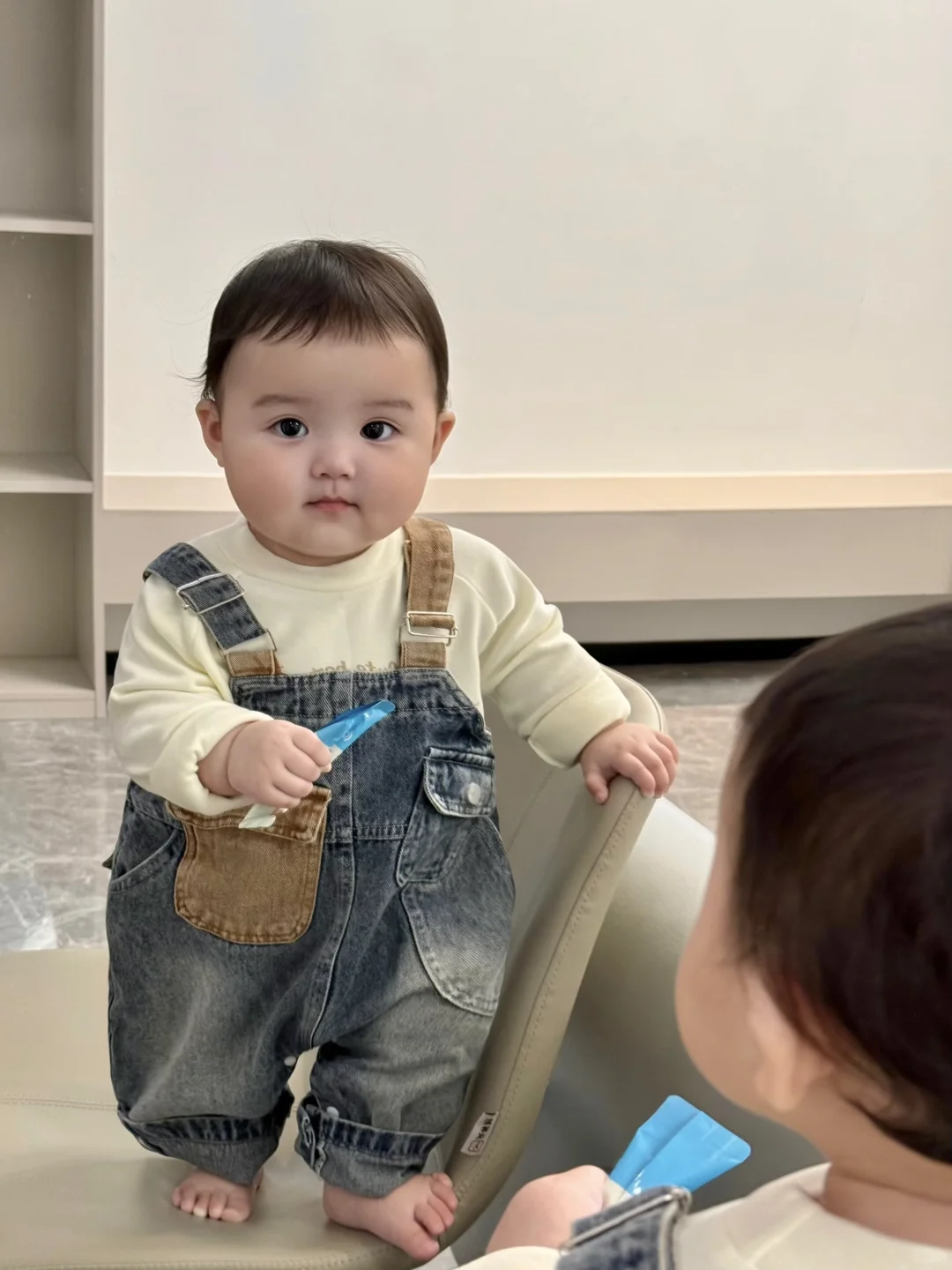 好喜欢我的胖宝宝，肉嘟嘟的你好可爱啊！