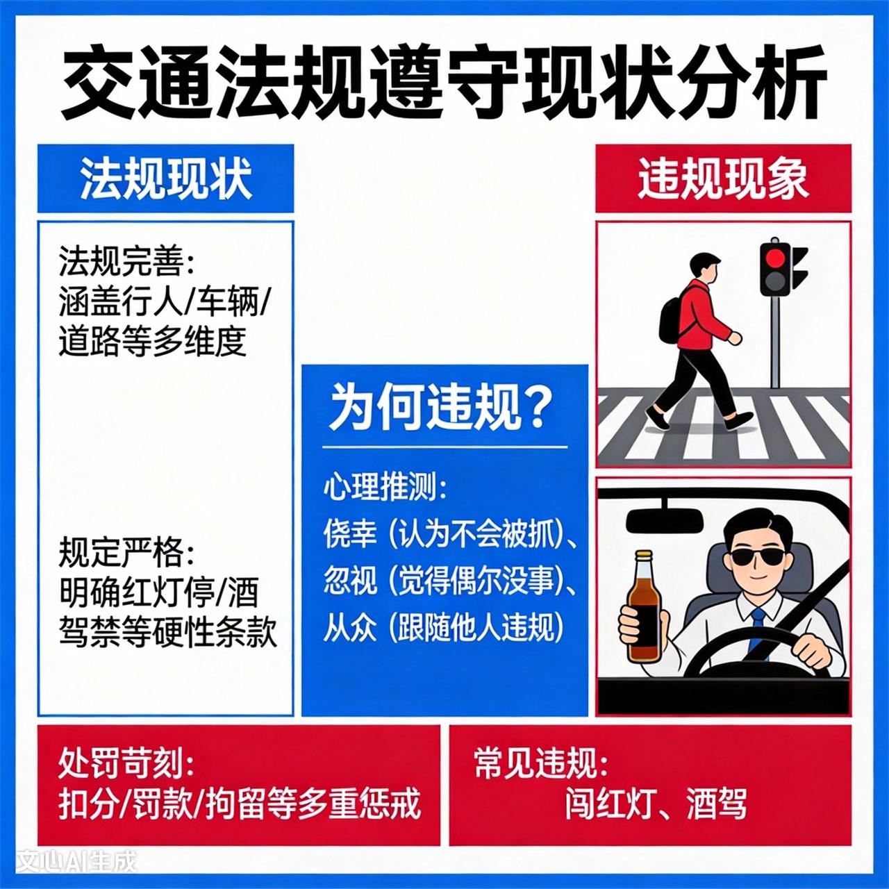 当前的交通法规较为完善，规定严格，处罚也颇为严苛。然而，总有一部分人偏要公然违反