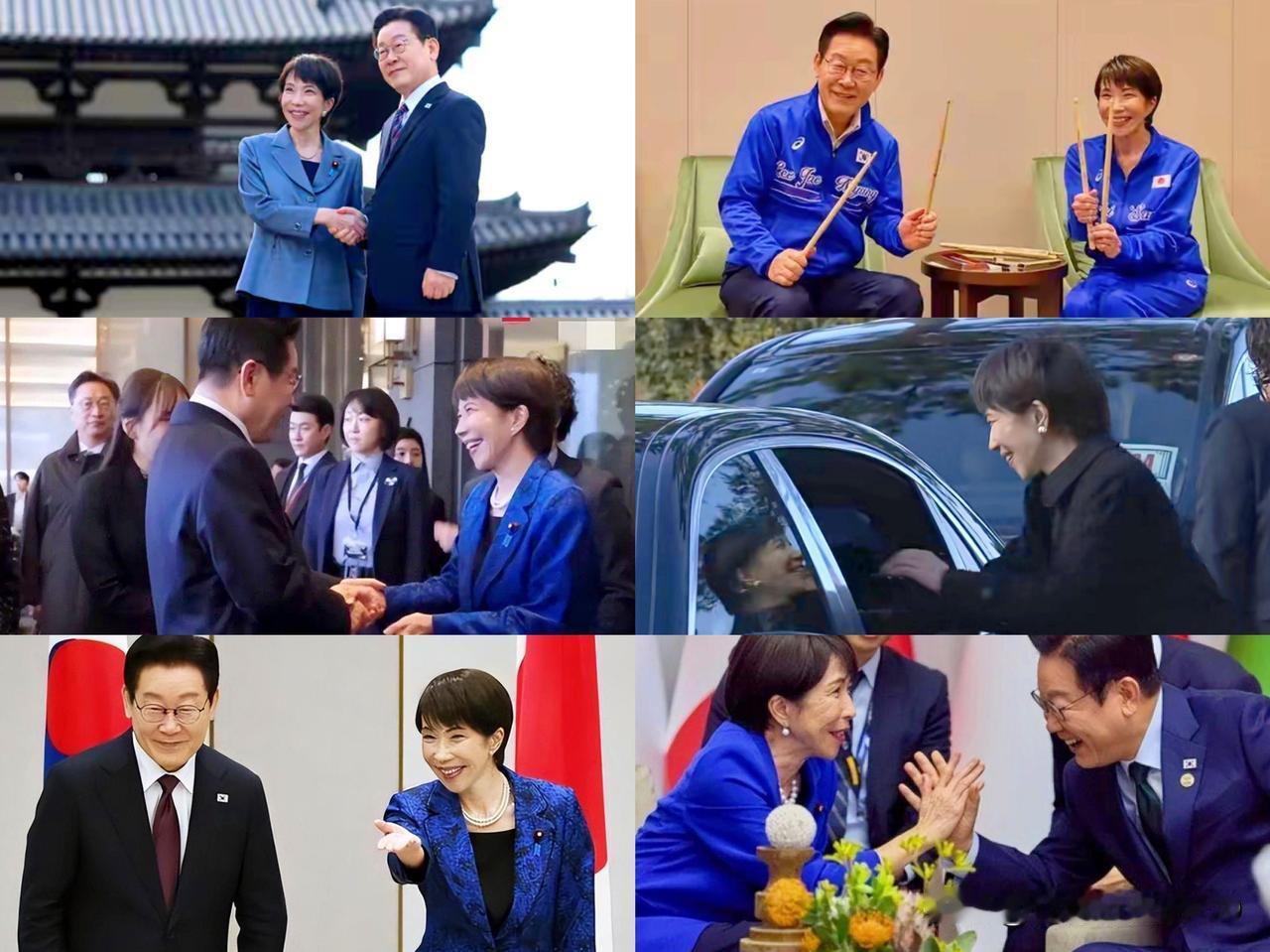 这是韩日之间的双边交往！
看到两个邻居如此亲密互动
心里猛然泛起了一股酸
或是最