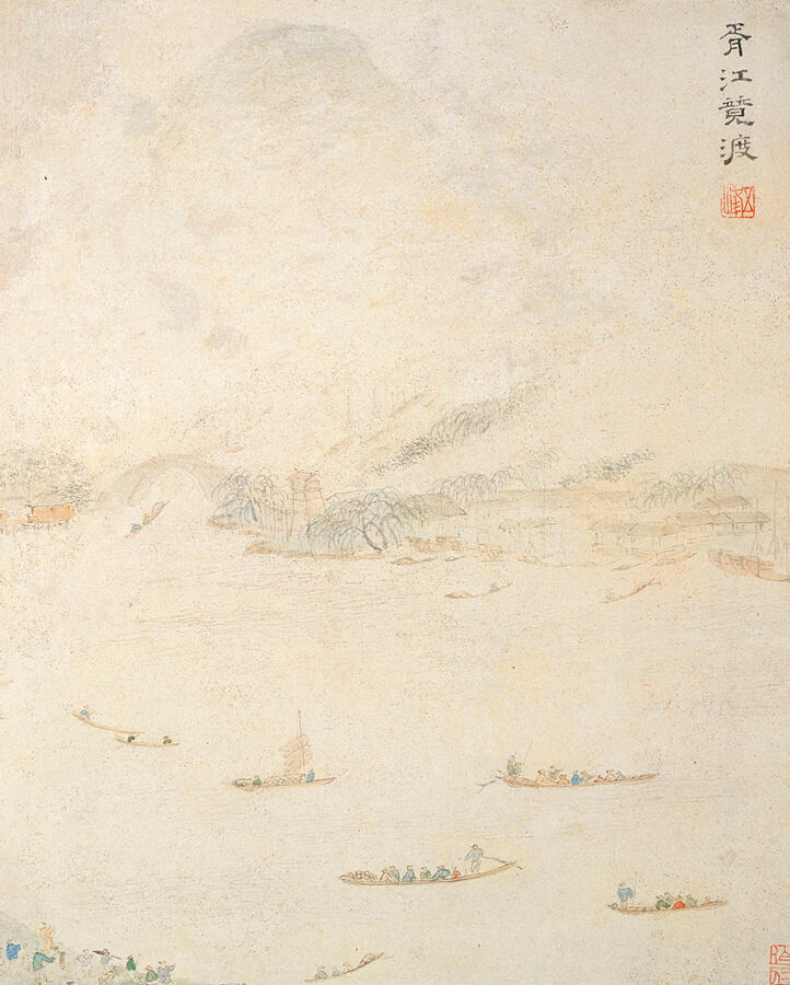 【去文伯仁的画里，一游500年前的姑苏城】-图｜明·文伯仁《姑苏十景册》遇见艺术