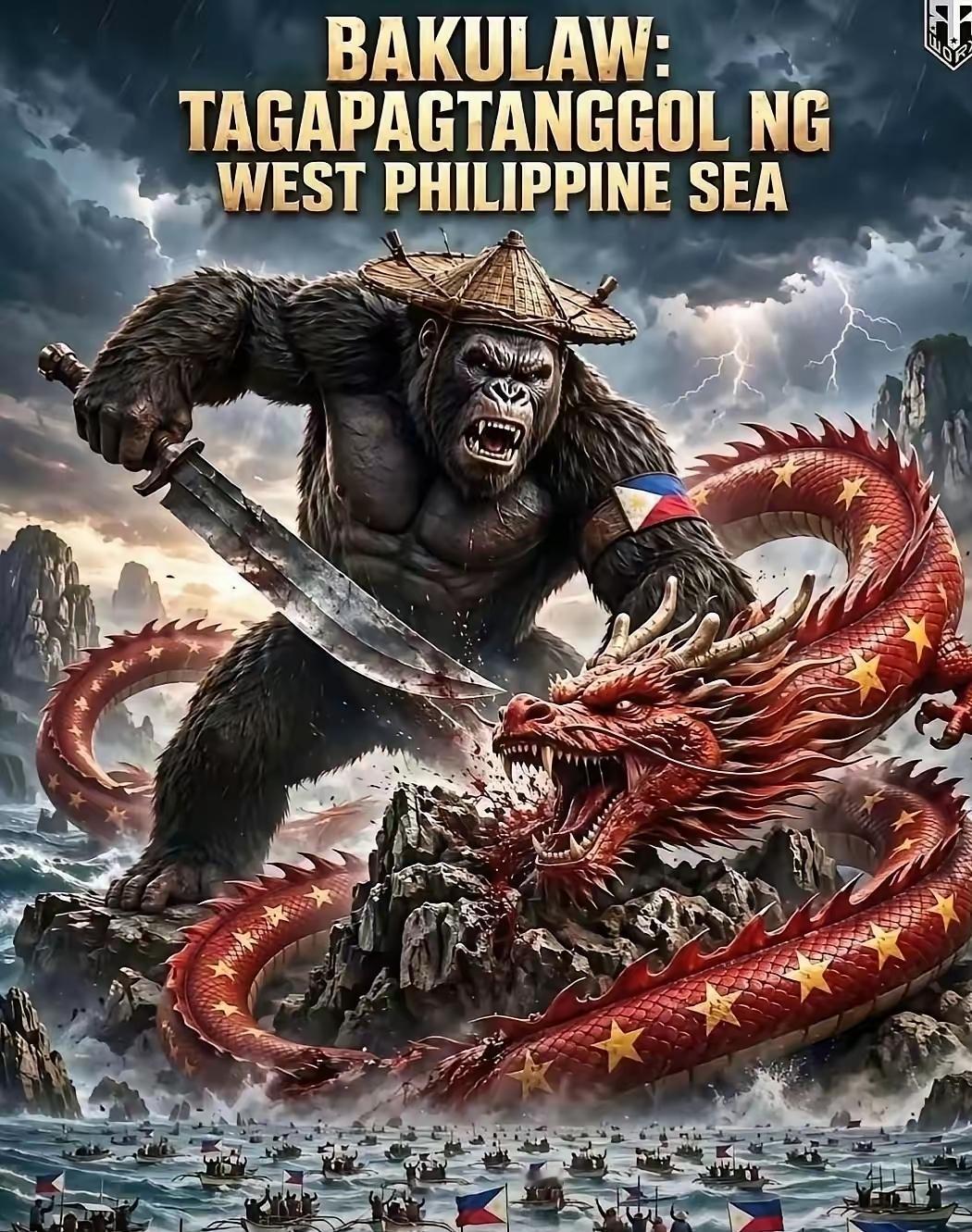 菲律宾网友制作金刚屠龙海报硬凹气势，细看满是讽刺！
 
这张AI创作海报在菲律宾