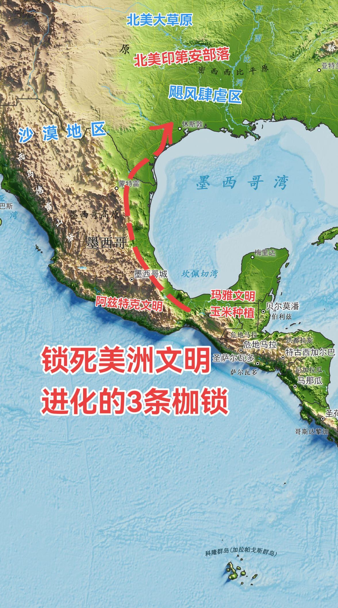 北美原住民未能如欧亚大陆般孕育出辐射广泛的高级文明，有“三重枷锁”。 ...