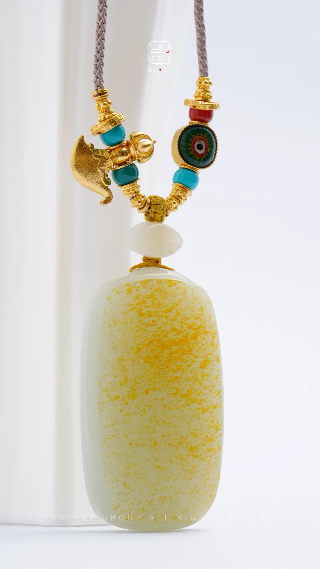 客定欣赏｜籽料和田玉锁骨链