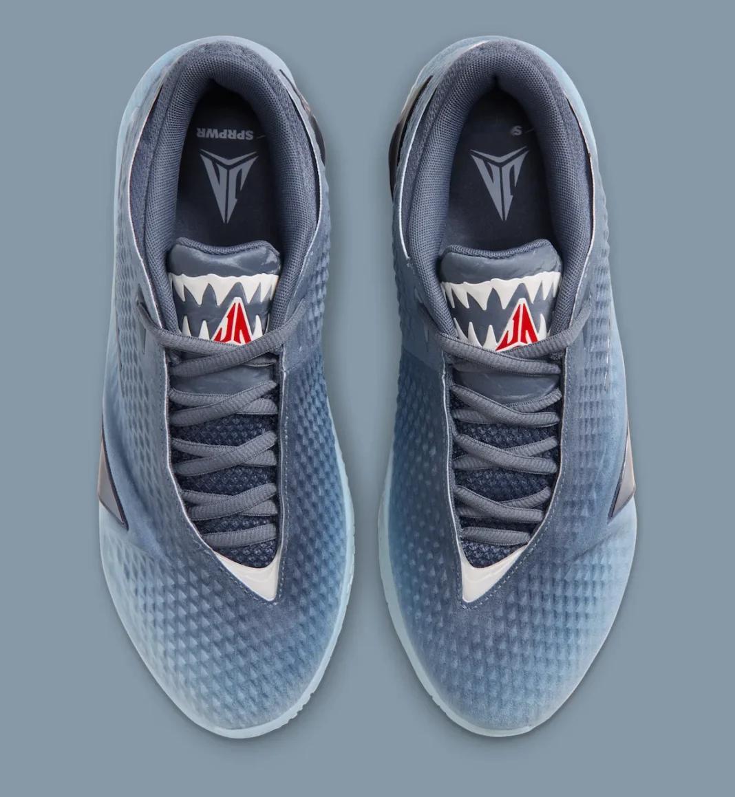 Nike Ja 4 “Jaws” 官图放出，以大白鲨为配色灵感，预计将于本月下旬