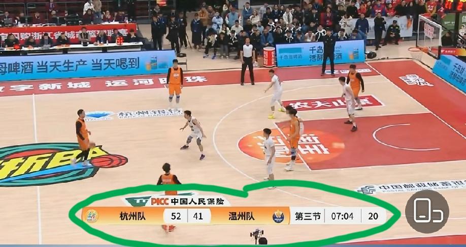 温州客场41:52落后杭州，今天的17连胜大概率要被终结了。
今晚的温州，要防守