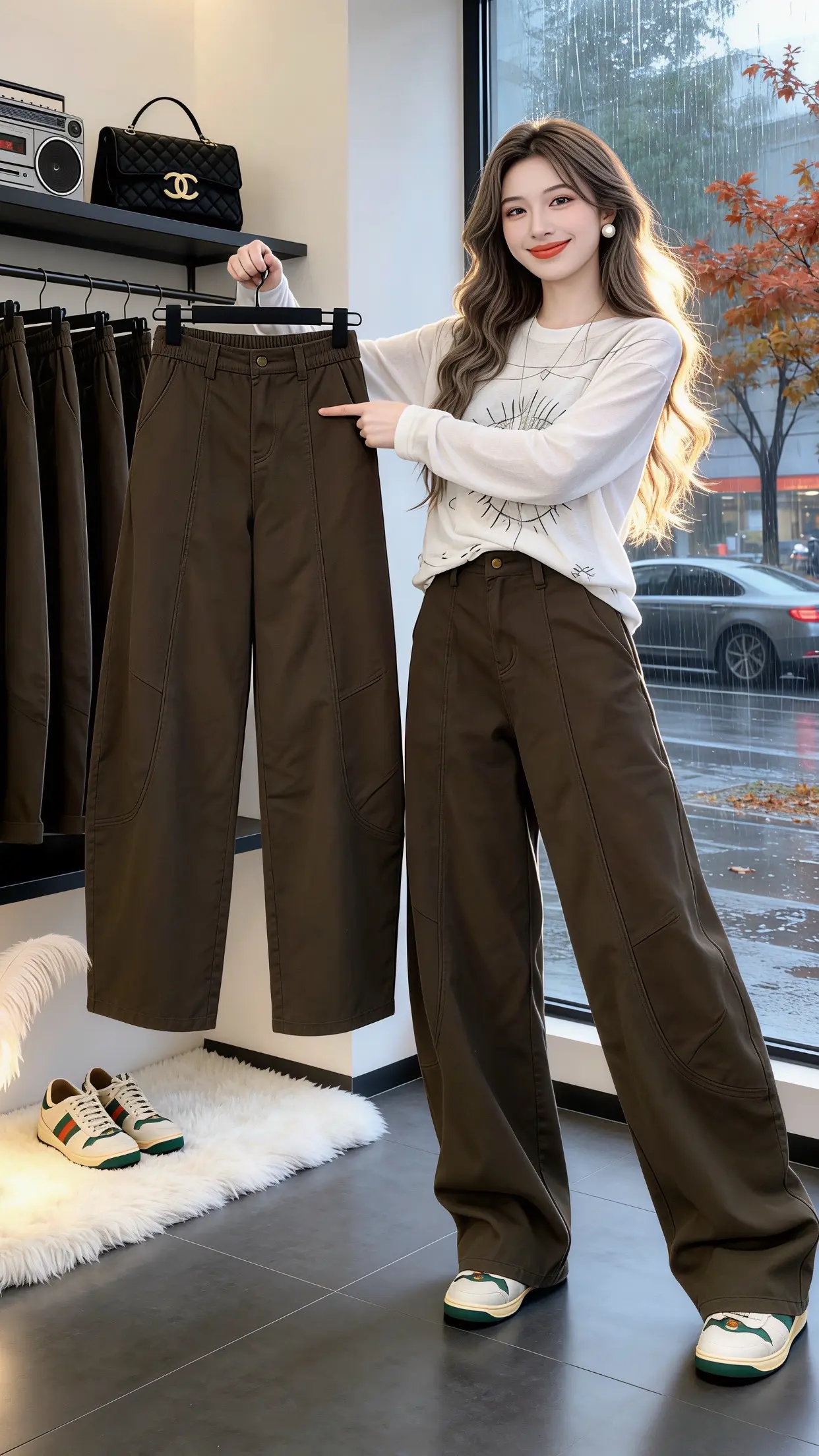 显瘦显高显腿长裤子 修饰腿型的裤子 穿出你的chic风 适合梨形身材的...