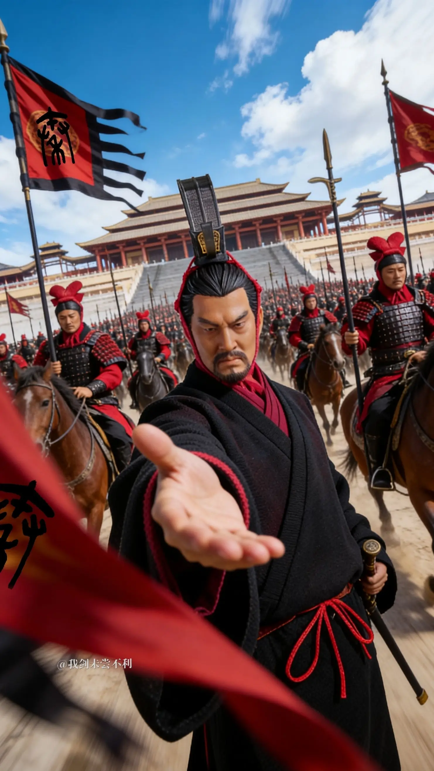 右划：数风流人物，还看今朝。     虚构演绎 无不良引导