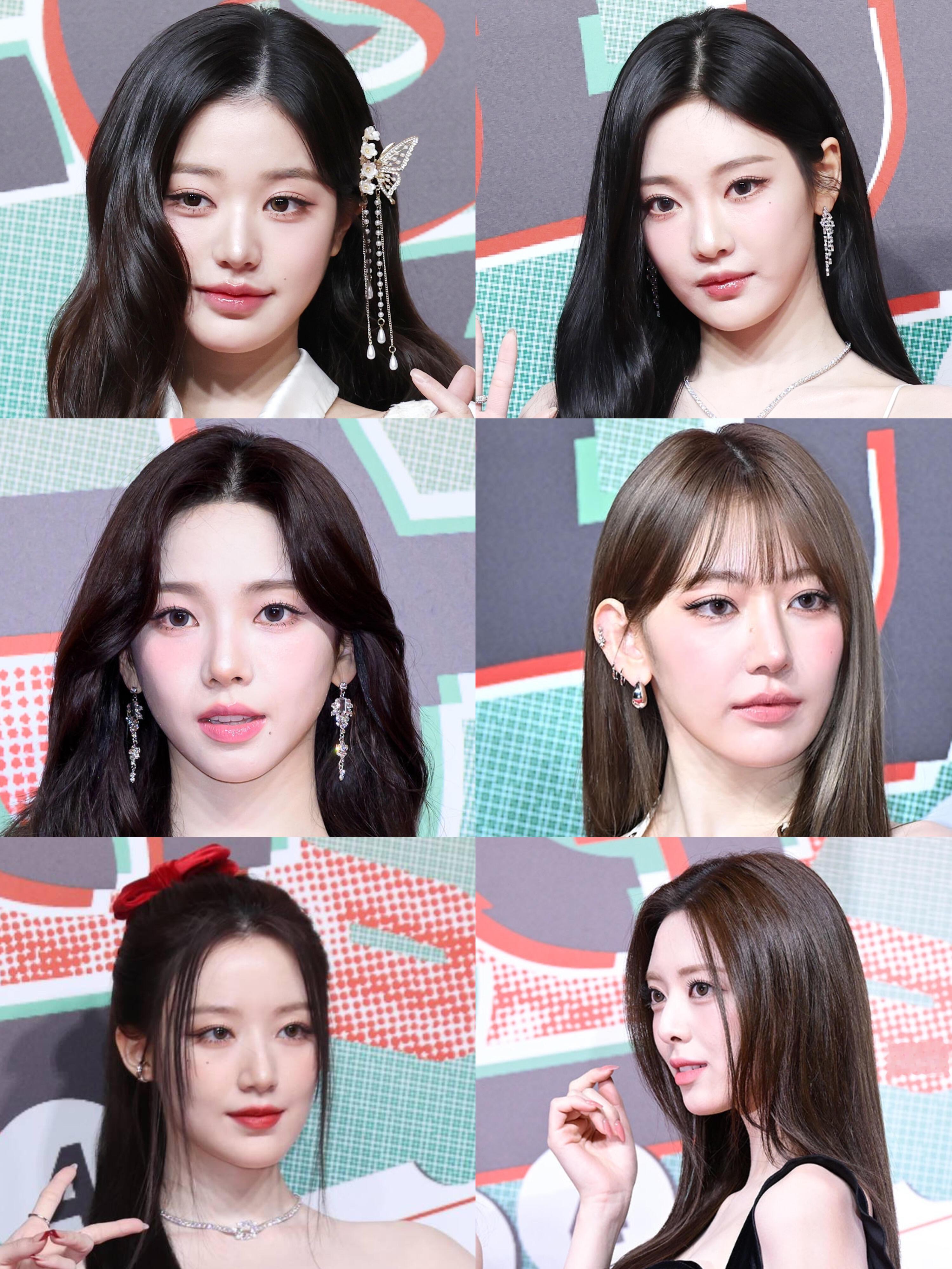 SBS歌谣大战各大女团红毯镜头特写状态🈶️：aespa、(G)I-DLE、IT