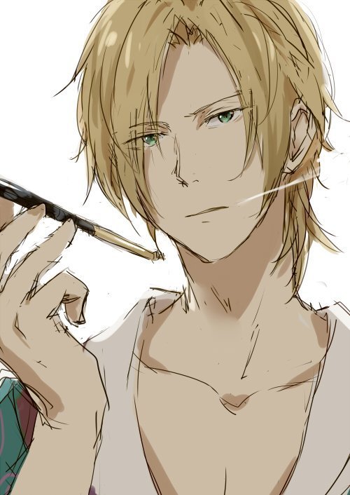 #banana fish# 亚修美晕了，绿宝石一样的眼睛[送花花] (x:nor