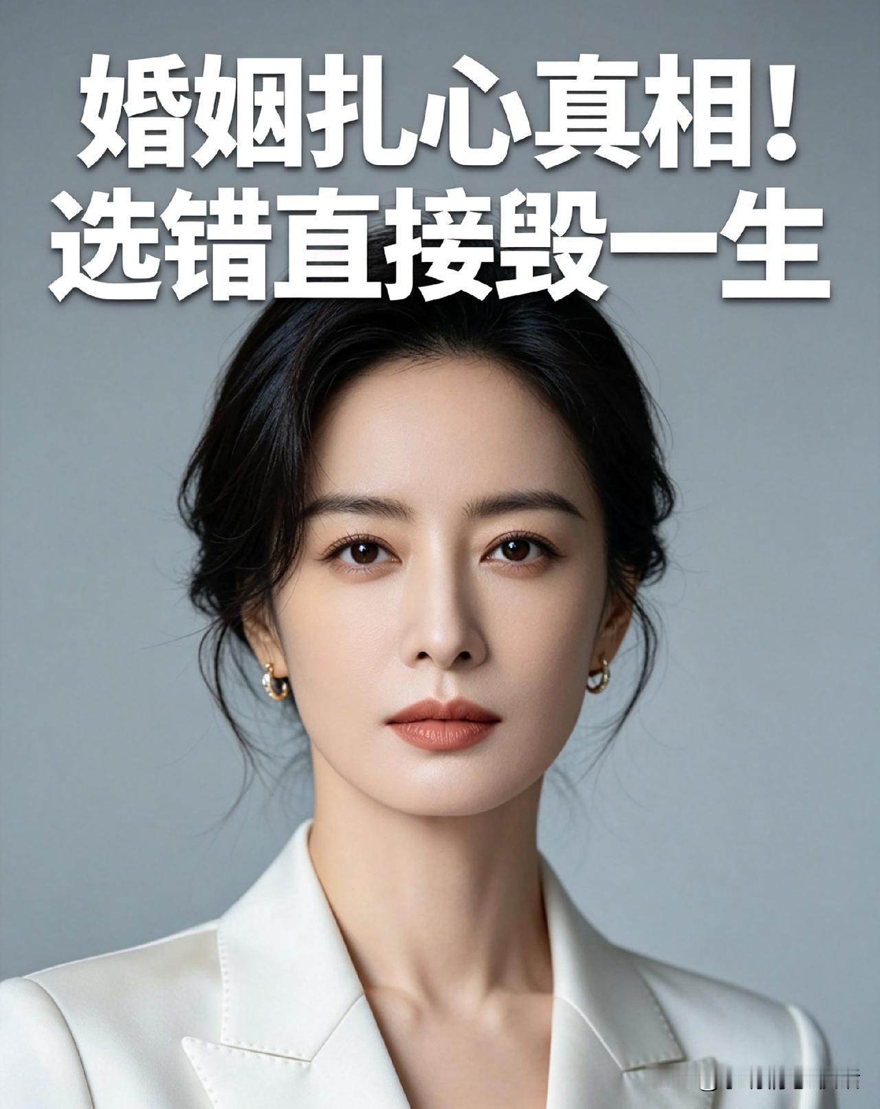婚姻扎心真相！选错直接毁一生
 
今天跟大家说点真话，婚姻背后的真相。可能这个视