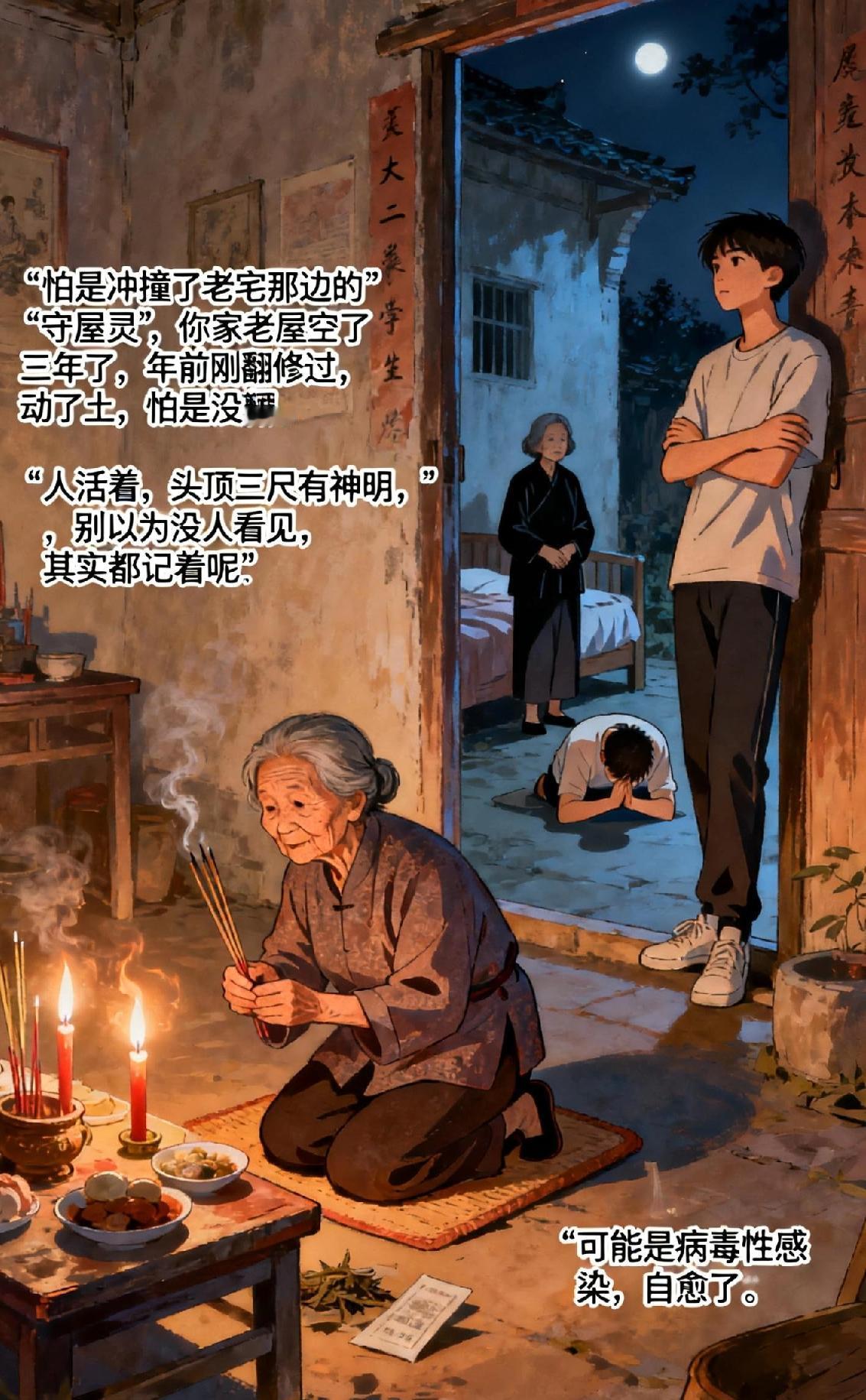 今天老辈传下的讲究 跟大家讲一件真事，
我亲身经历的，到现在想起来还有点后背发凉