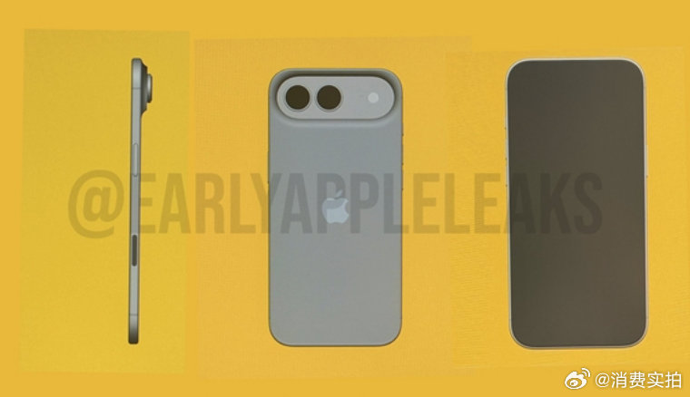 【iPhoneAir2外观曝光 iPhoneAir2或告别单摄】近日有博主曝光了