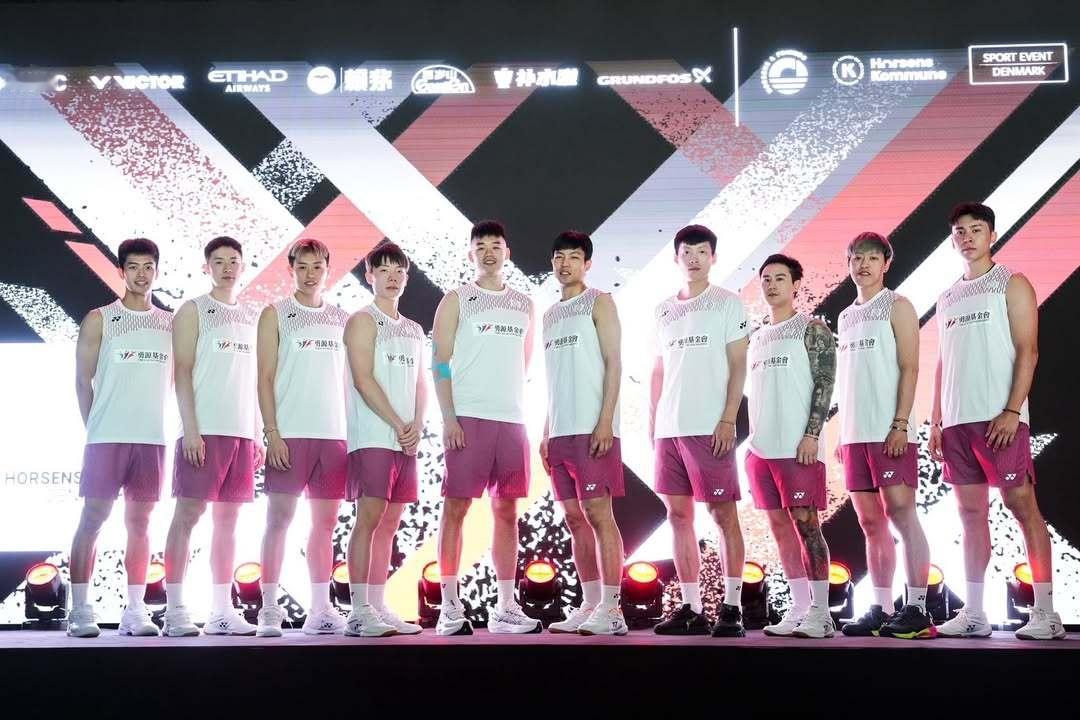 中国台北队汤尤杯大合照巅峰对决胜利在握2026年汤尤杯羽毛球