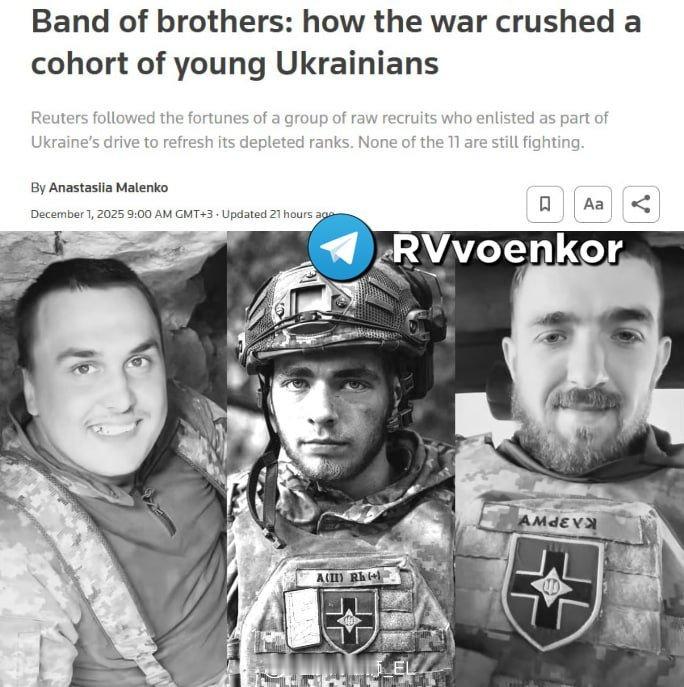 路透社进行了一项为期一年的跟踪调查，他们对一年前根据“自愿服役合同政策”参军的1