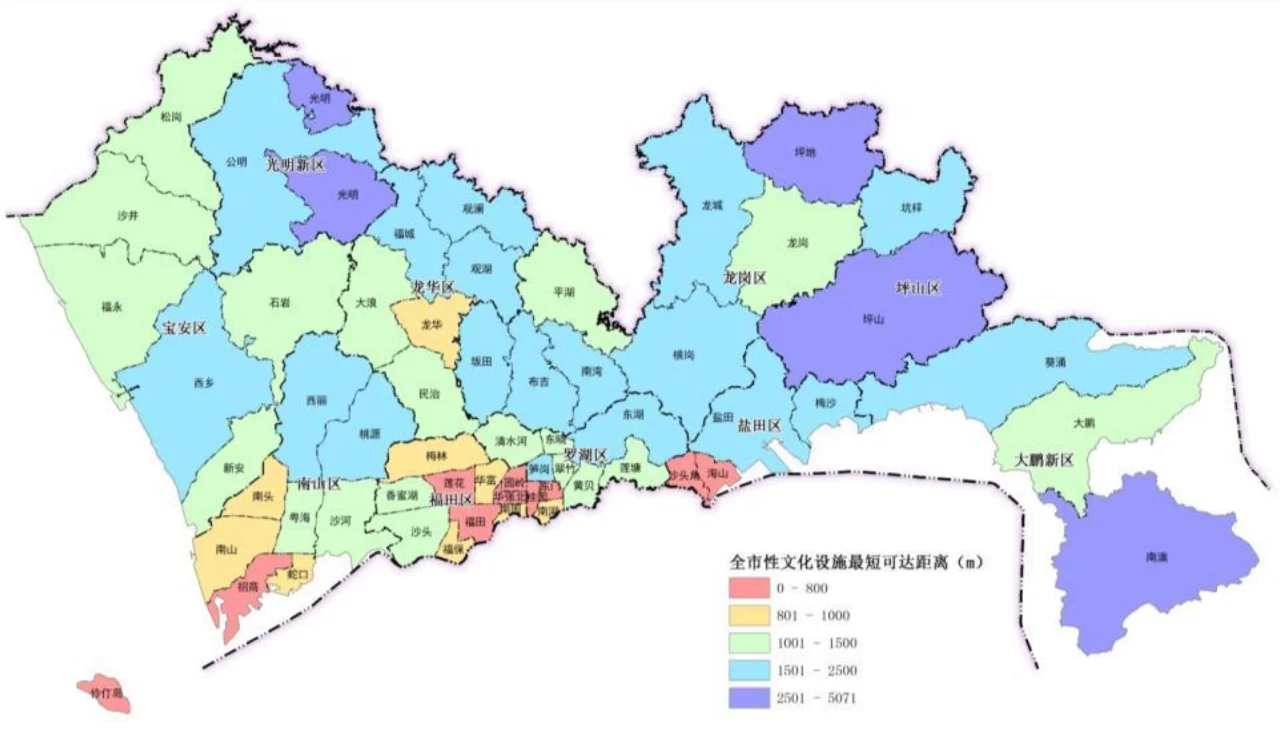 深圳市各区街道区划图
