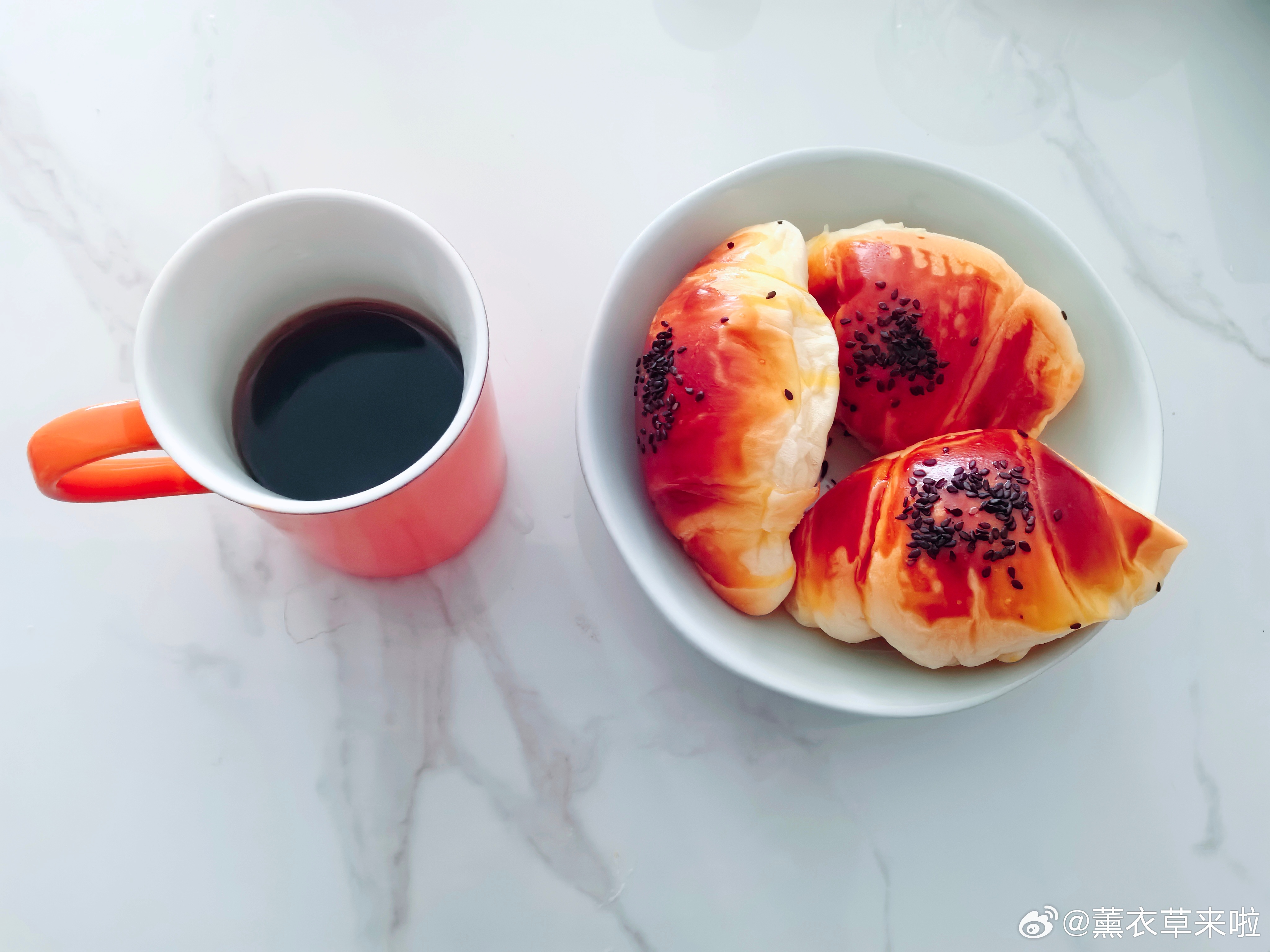 生活手记 一杯咖啡三个牛角包，开启🔛活力满满的周末