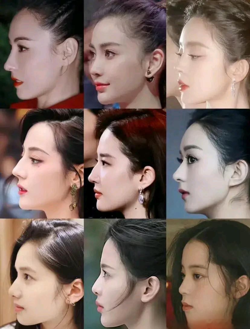 内娱女星侧脸大合集，一对比差距一目了然 