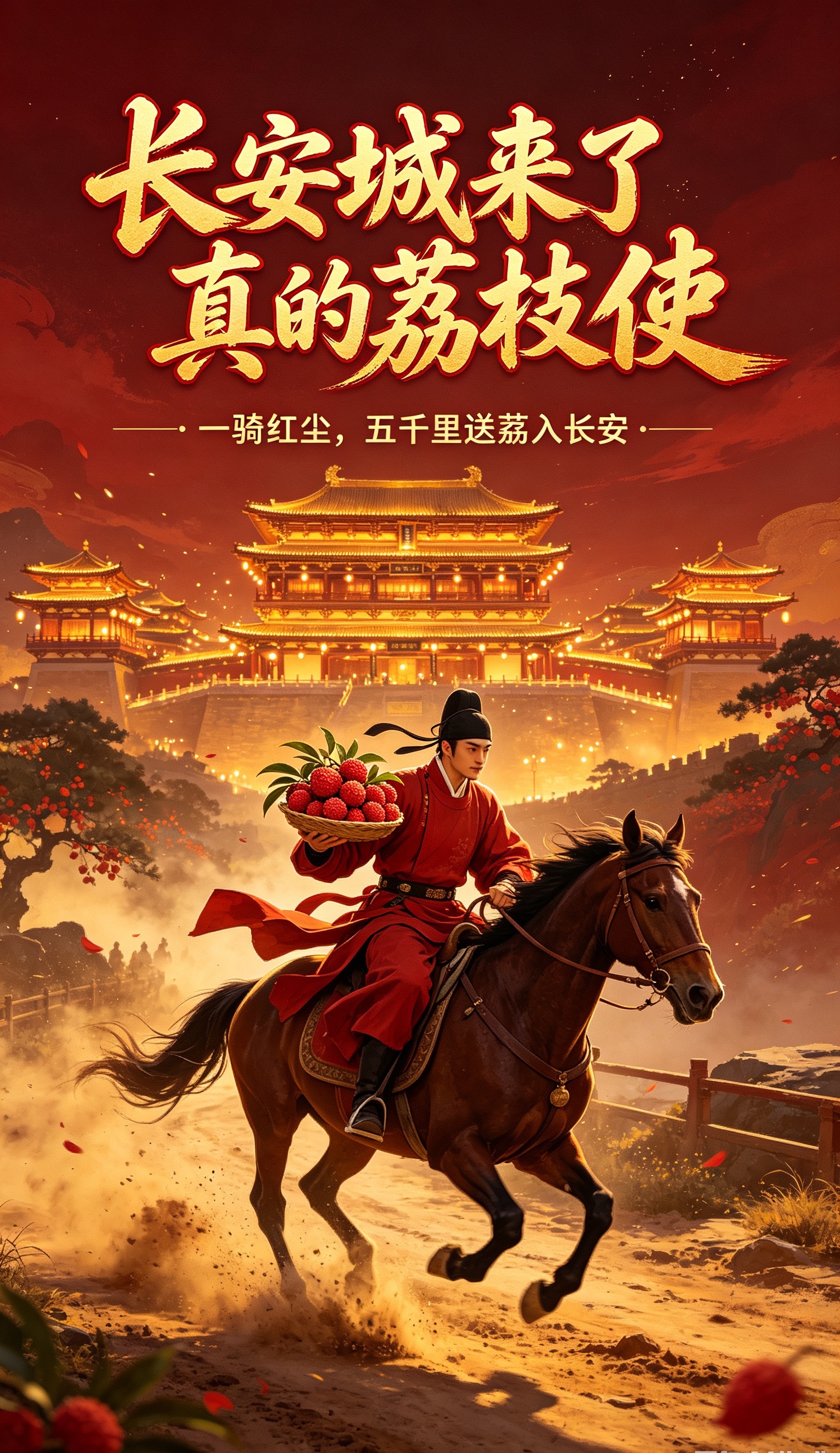 长安城来了真的荔枝使长安城来了真的荔枝使🔥随着《长安的荔枝》热度持续走高，无数
