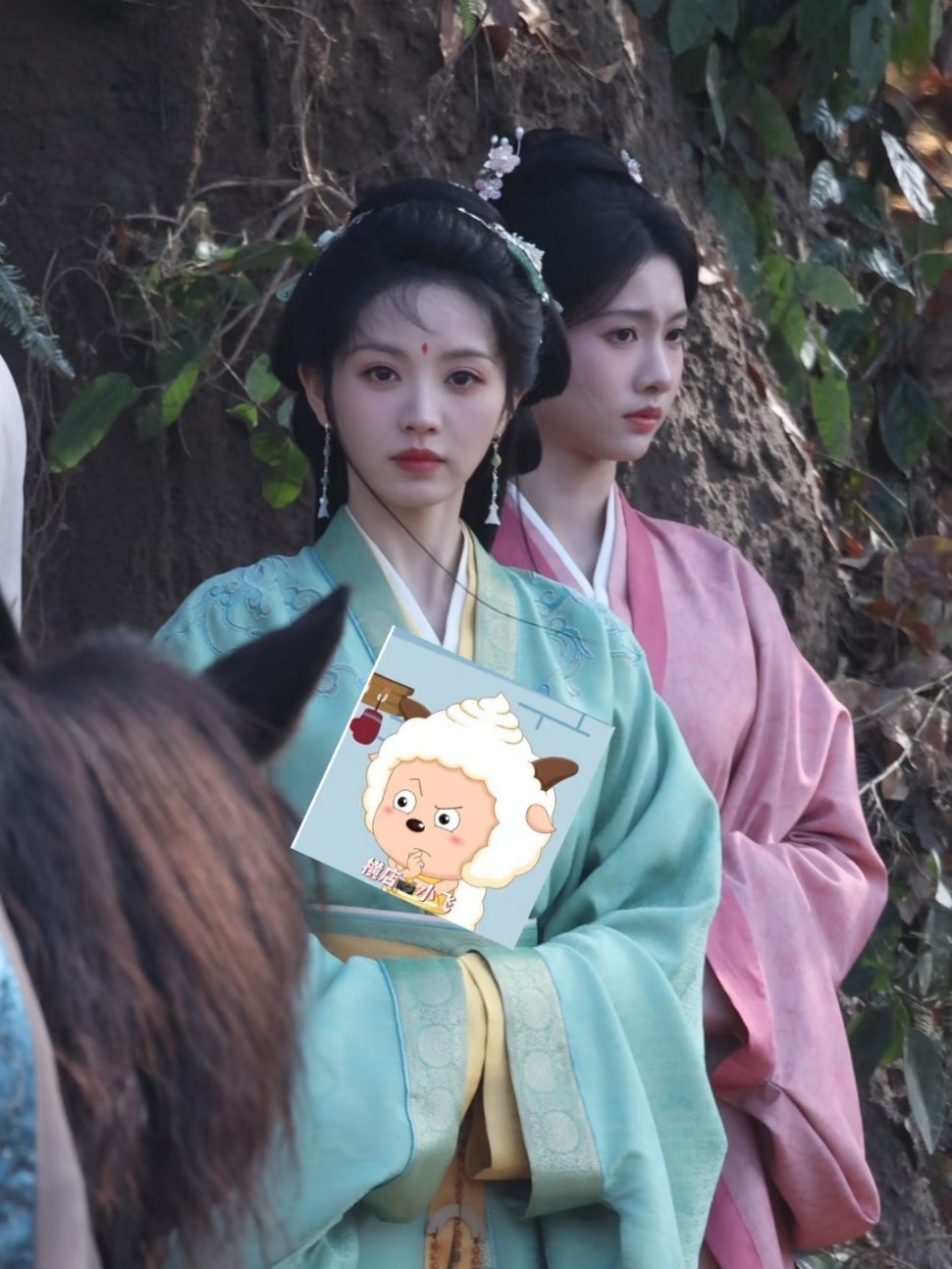 田曦薇被代拍吓到了横店到底是有多少代拍啊，给我们小田都惊出表情包了