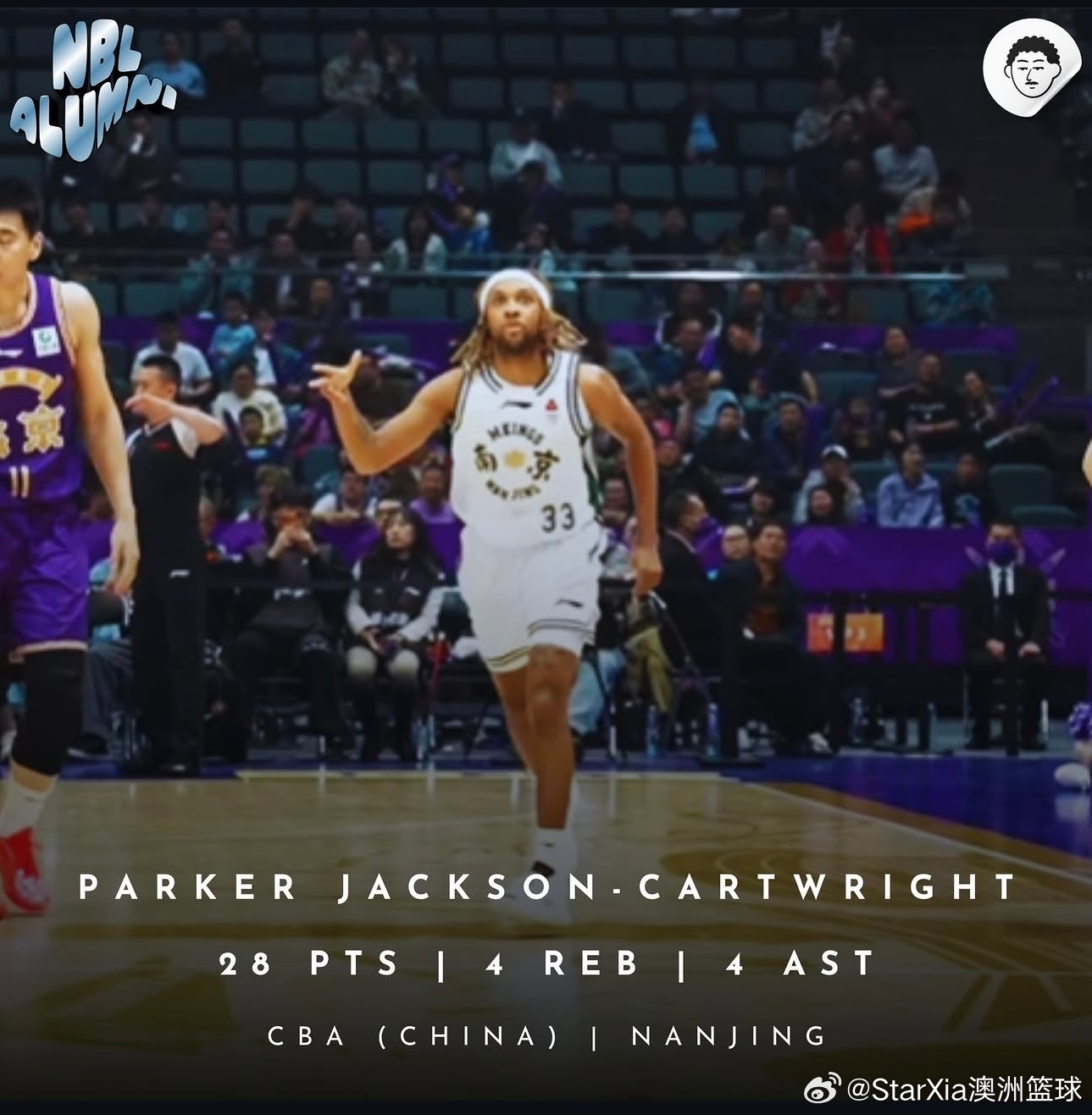 卡特看样子很适应CBACBA