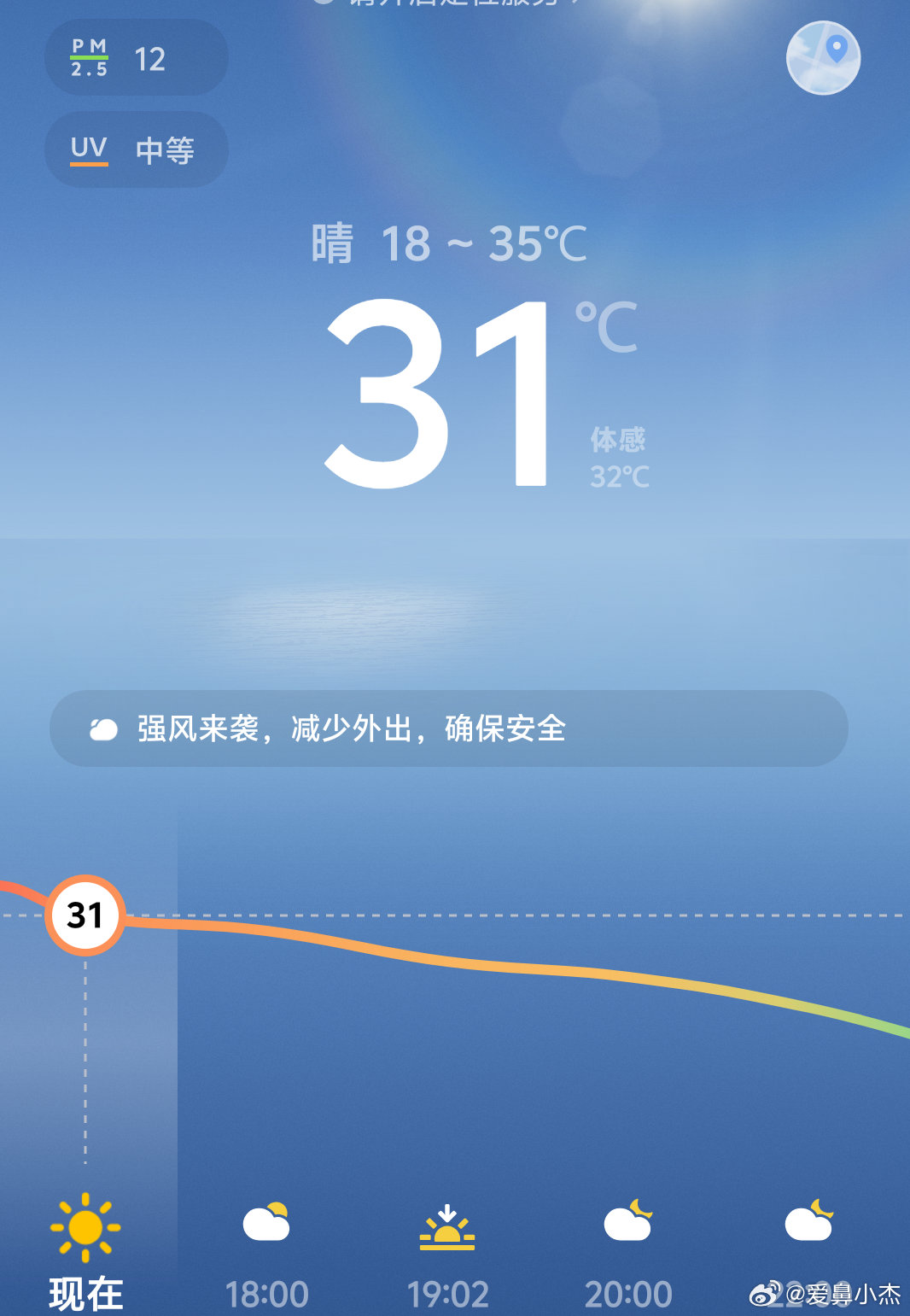 我现在已经穿短袖短裤了 