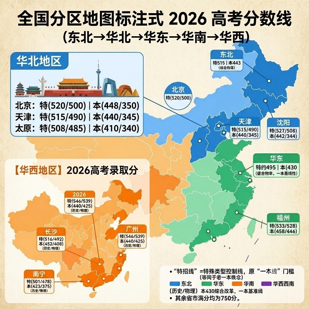 高考录取地图
AI生成的地图，不知道是否准确。