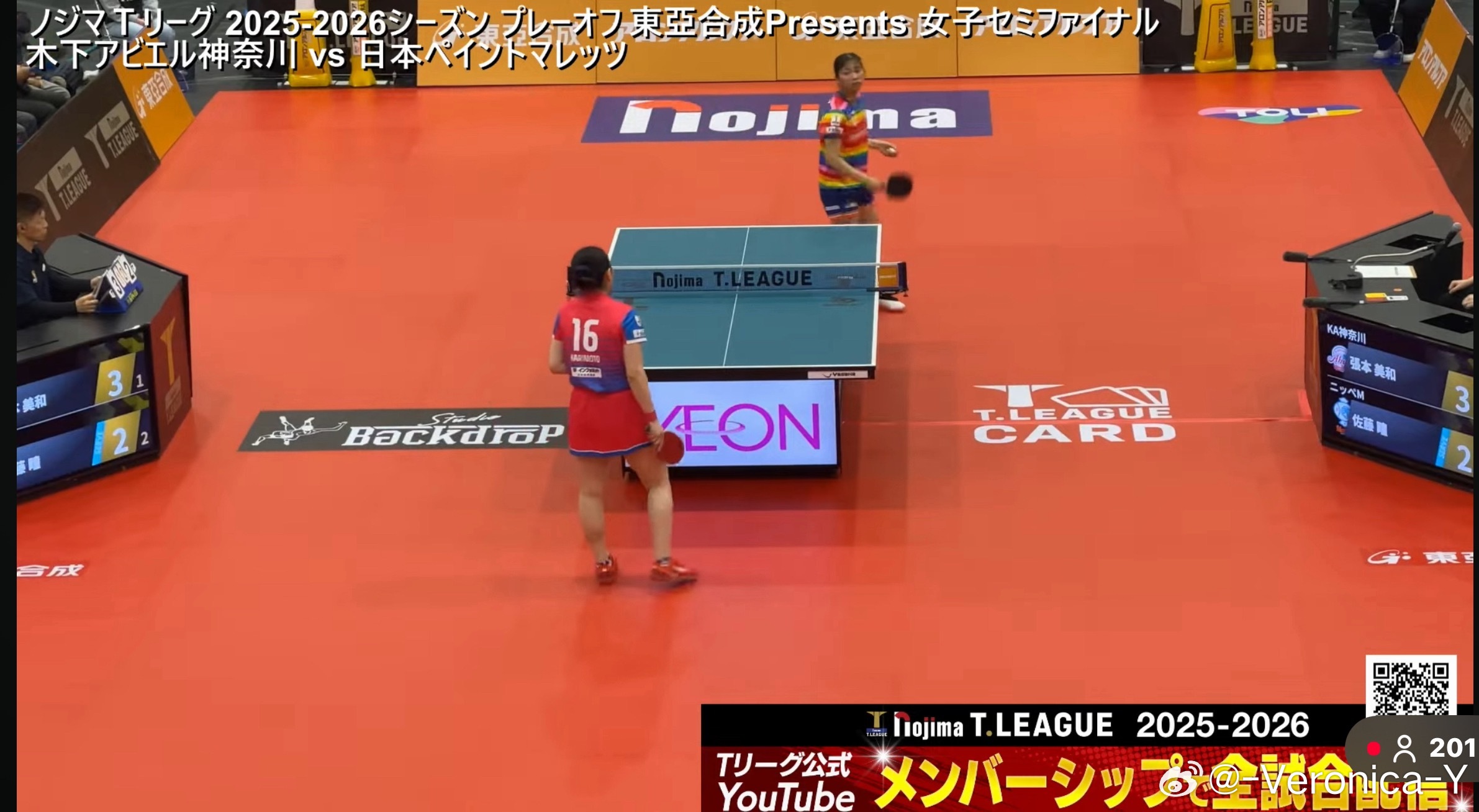 张本美和1-2佐藤瞳 