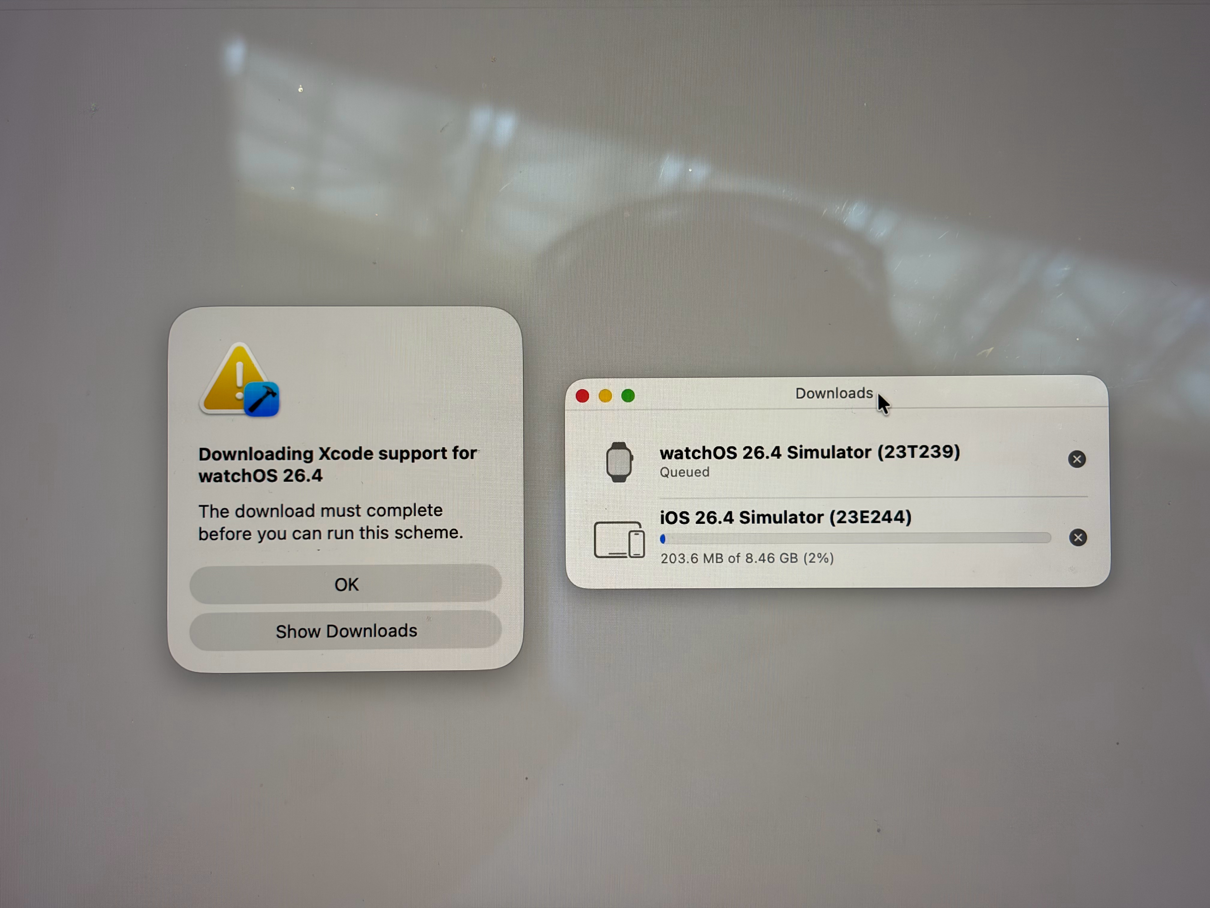 啊不儿！苹果你们对开发者是强盗啊26.4 更新了之后 26.3 的开发环境就用不