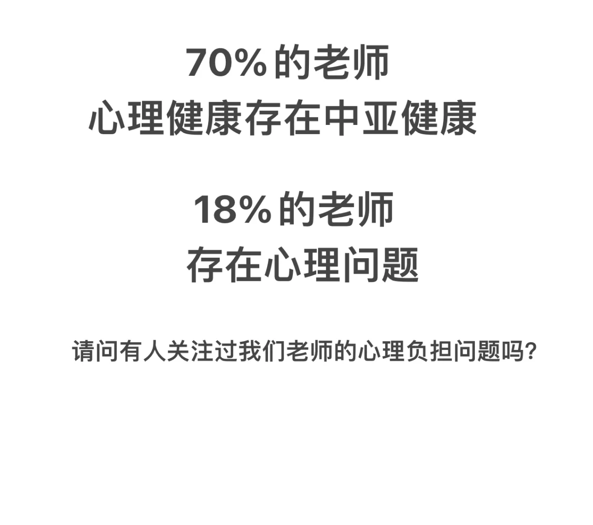 ⚠️18%的教师存在心理问题
