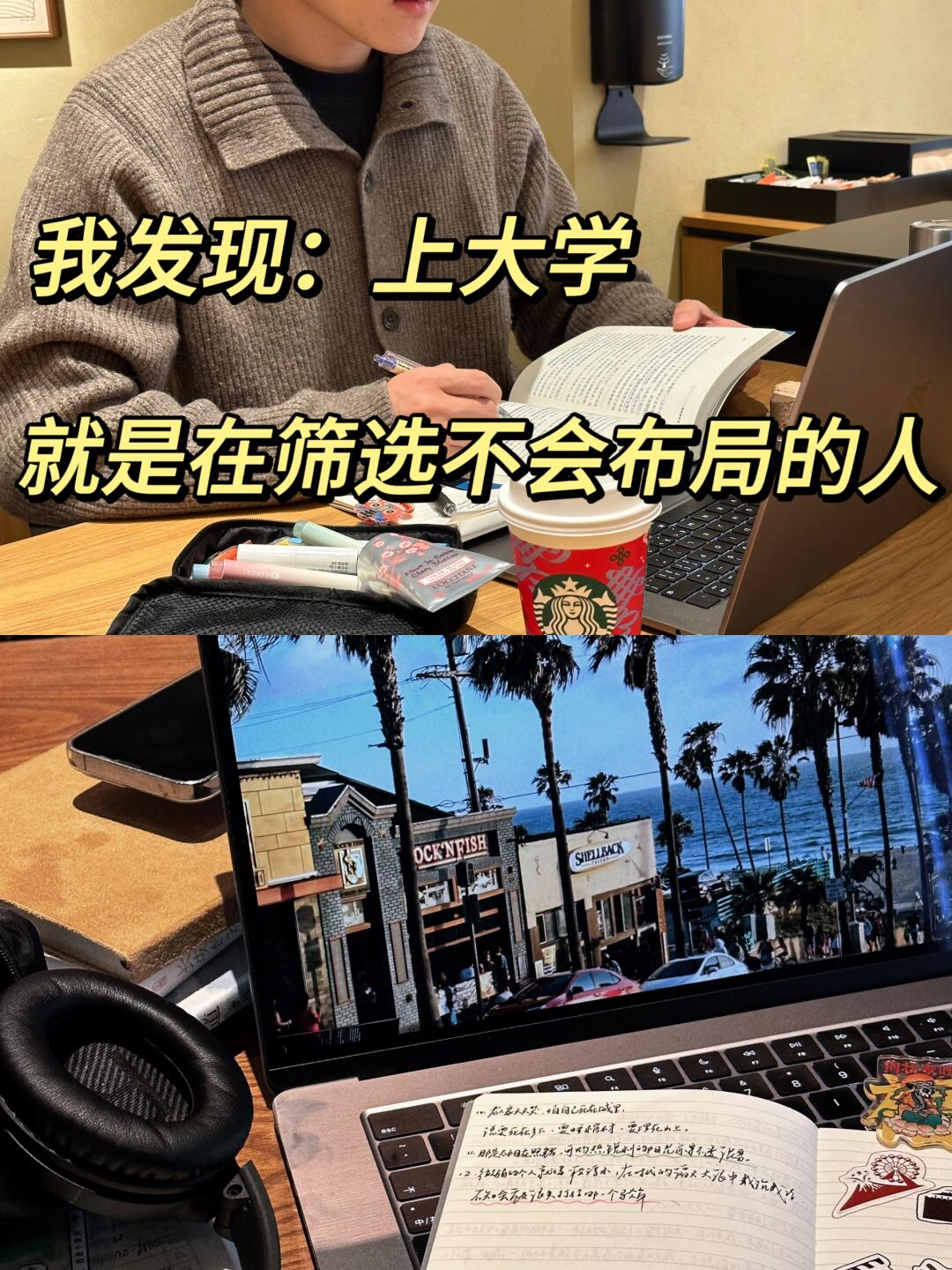 我发现：大学就是在筛选“不会布局”的人。