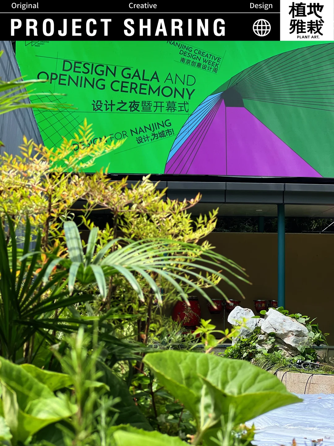 南京创意设计周｜设计之夜开幕式植物布景
