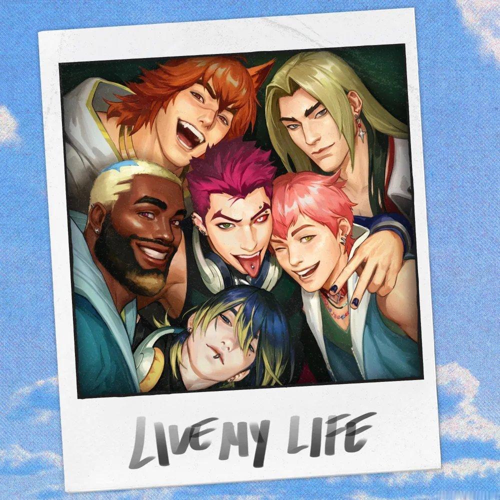 【🎵】心之钢单曲封面图一张心之钢新歌livemylife心之钢乐队回归 ​​​