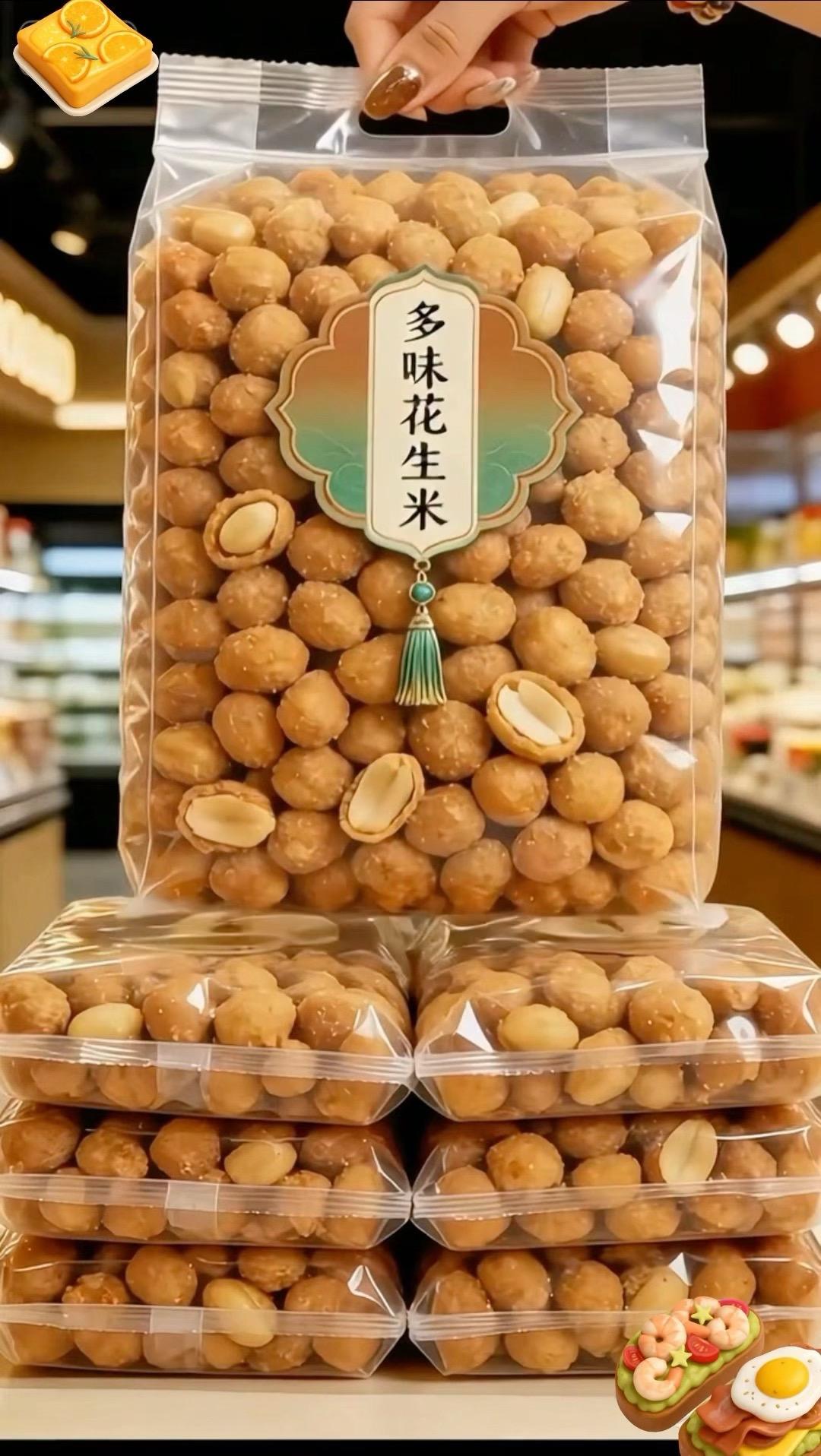 脆香多味花生米，裹粉薄脆不腻，咸甜鲜醇交织，粒粒饱满，休闲解馋超合适，越嚼越香！