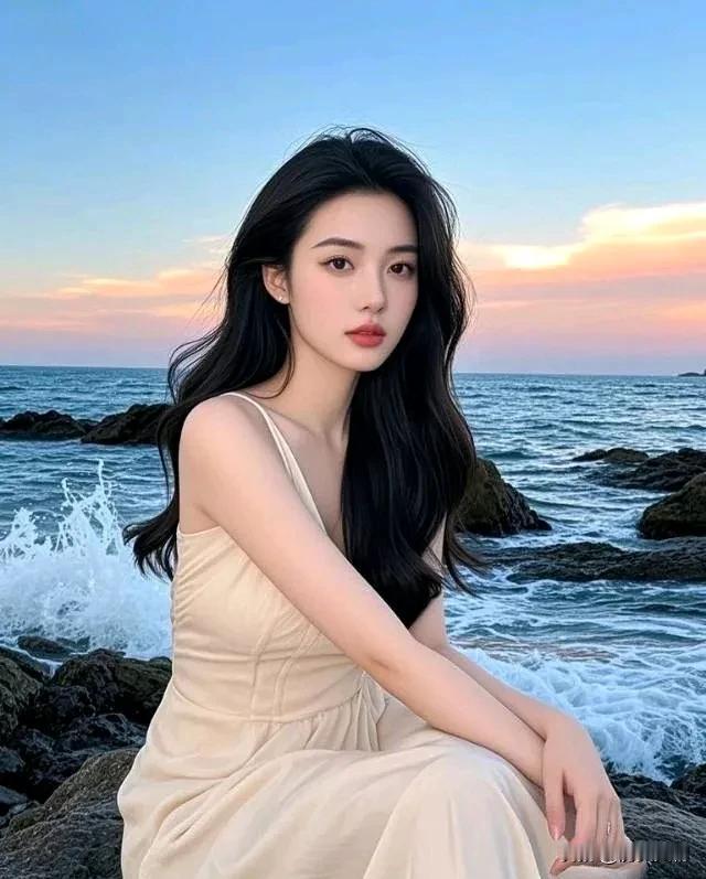 海边日落下的温柔时光，静谧与美丽并存。