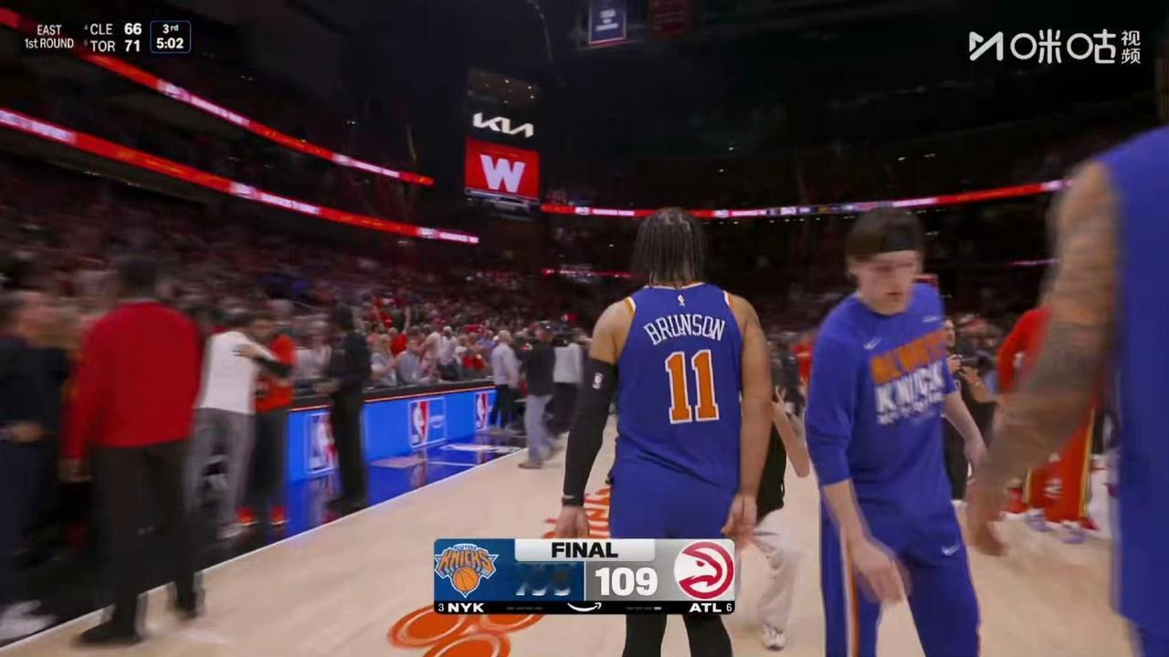 纽约尼克斯1-2老鹰啦，对方没有特雷杨剧本还是很熟悉。

感觉纽约拿不到冠军，过