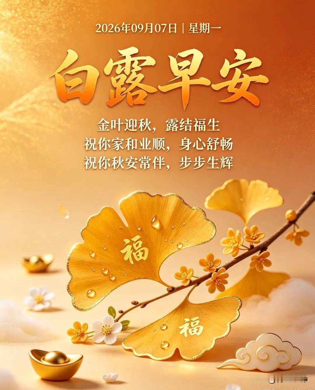 🍂²⁰²⁶/₀₉.₀₇ ᵕ̈ 白露｜万事清宁☕️🍒🍑☕️🐎
露是今日白，