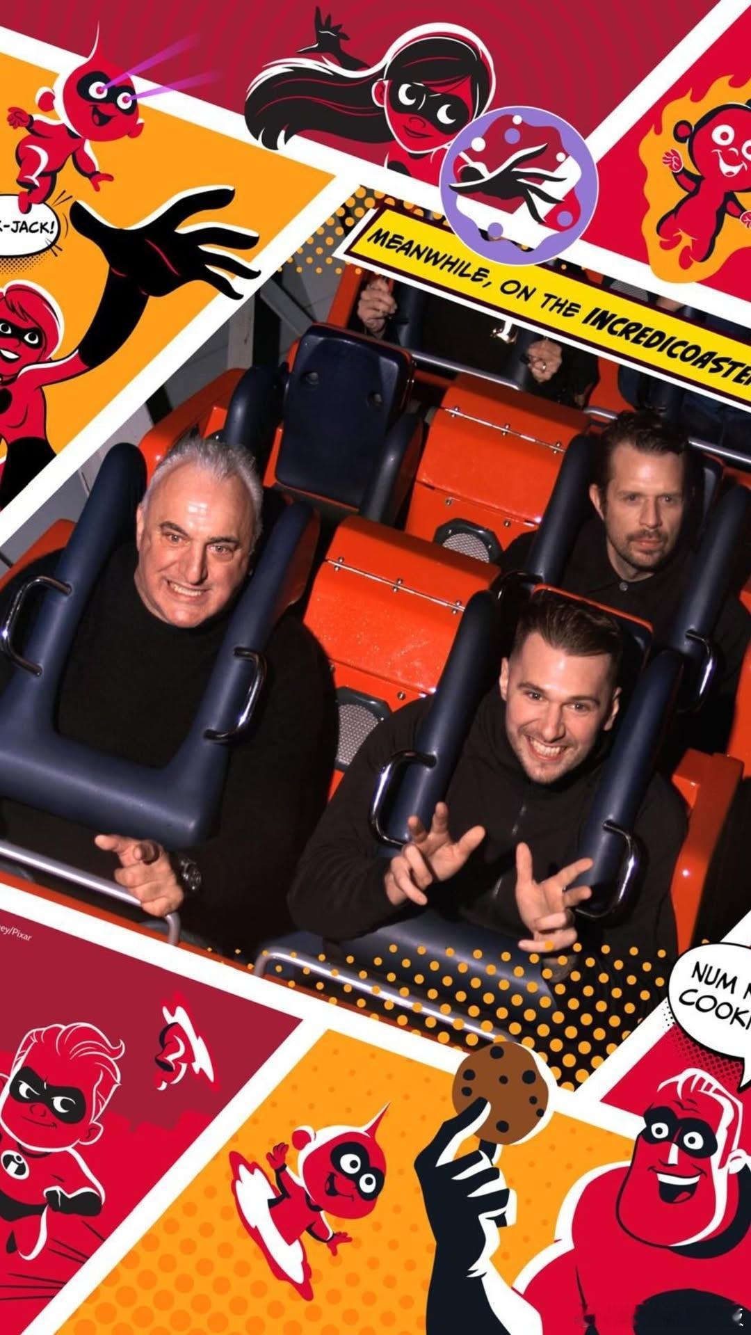 来对生活比个耶✌🏻东契奇赛后更新Ins动态，晒出一张自己与父亲坐过山车的P图?