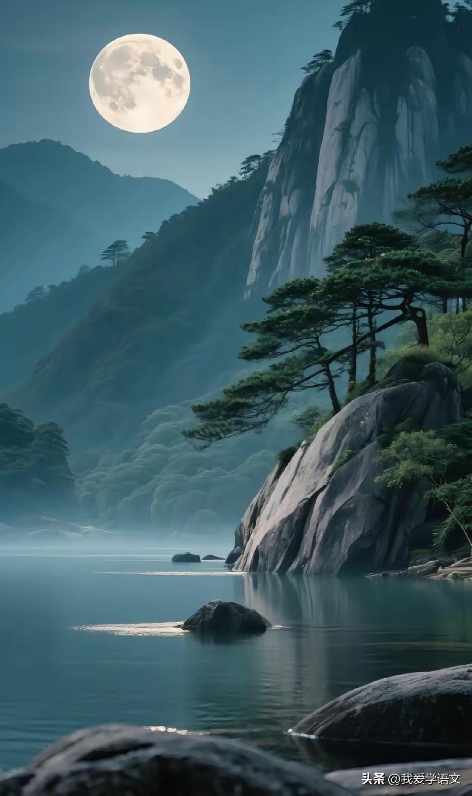 寒山枕月，
热雨淋身。
横批：《寒山与热雨》